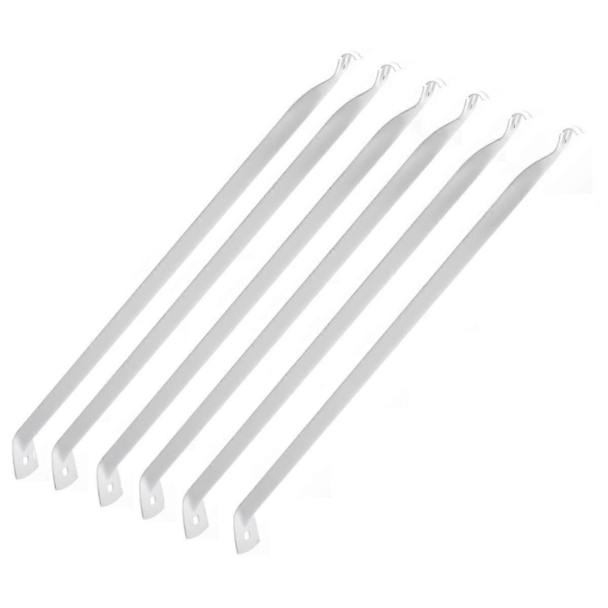 6 Pcs 12Inch Support Brackets for Wire Shelving Wire Shelf Brackets Closet Shelf Brackets with Anchors and Pins