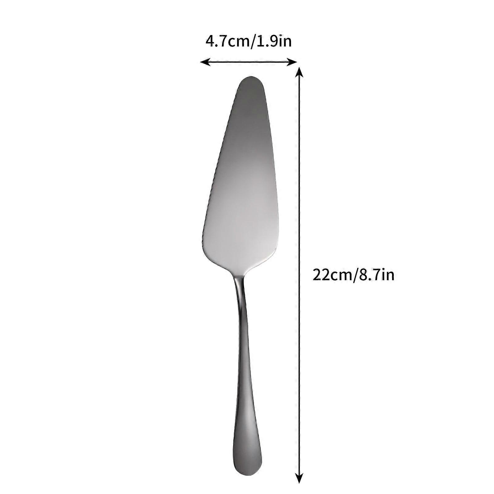 Stainless Steel Pie Server Set with Serrated Edge & Comfortable Handle, Compatible with Generic, for Cutting Cake, Brownies, Pizza