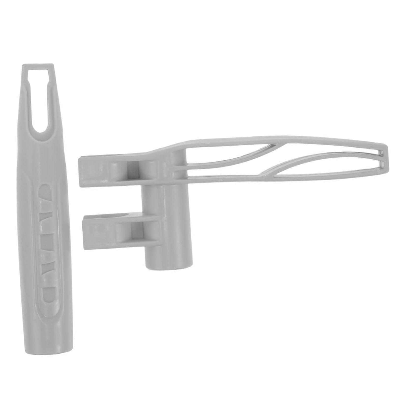 Broom Handle Grip and Dustpan Handle Replacement with End Caps for Easy Comfortable Cleaning Grey