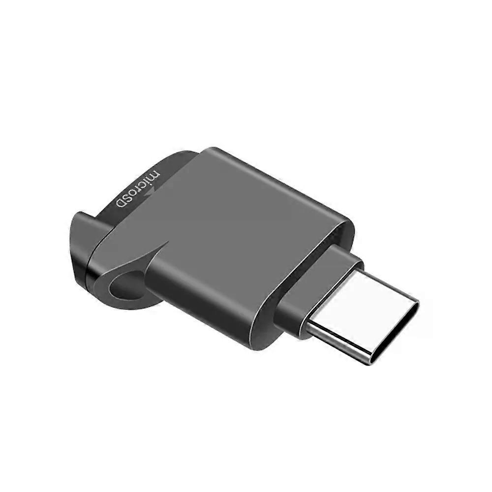 Type-C 2.0 Mini TF Card Reader External Storage Black Stretch for Memory Stick USB C 2.0 For Iphone 17 16  Mini TF Card Reader