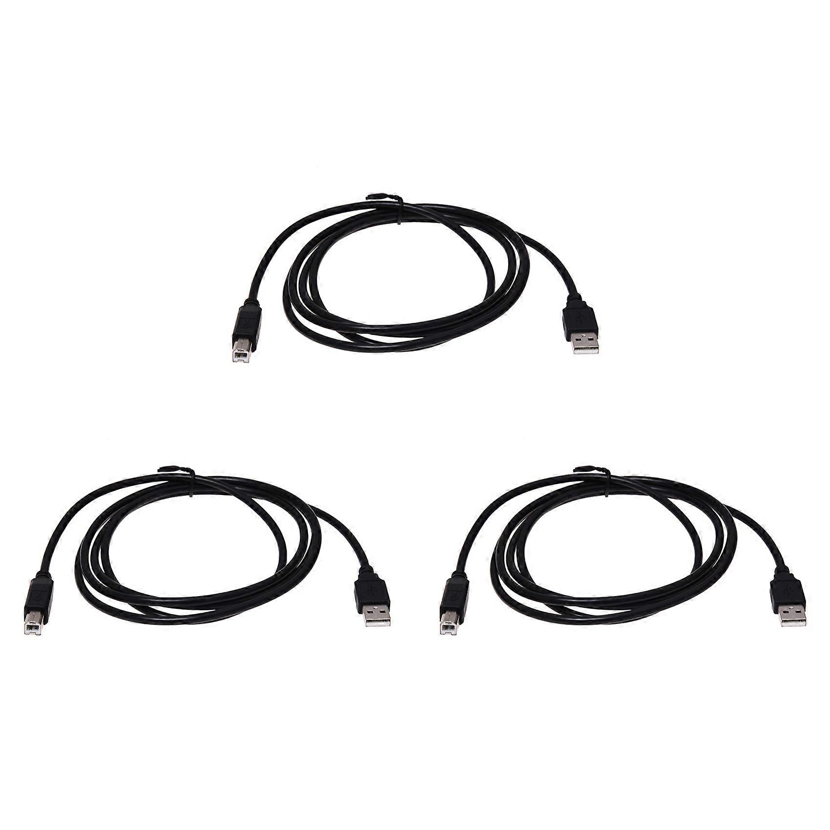 3X for Canon Pixma USB 2.0 Printer Cable Cord A-B 1.8M