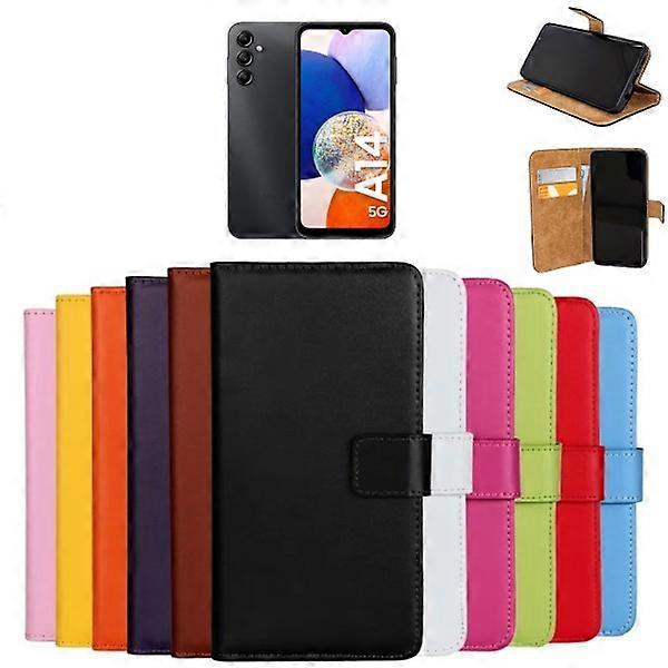 Compatible with Samsung Galaxy A14 wallet case mobile phone shell - CHOOSE: CERISE