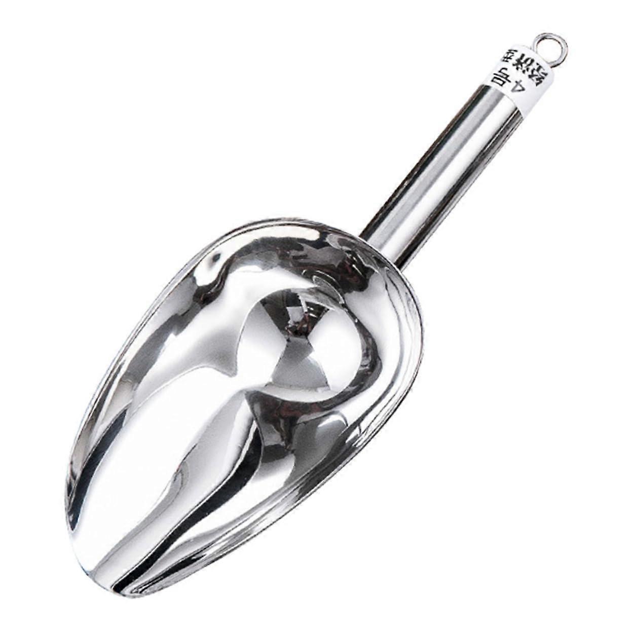 Stainless Steel Ice Scoop for Kitchen and Bar with Ergonomic Grip and Rust Resistant Finish