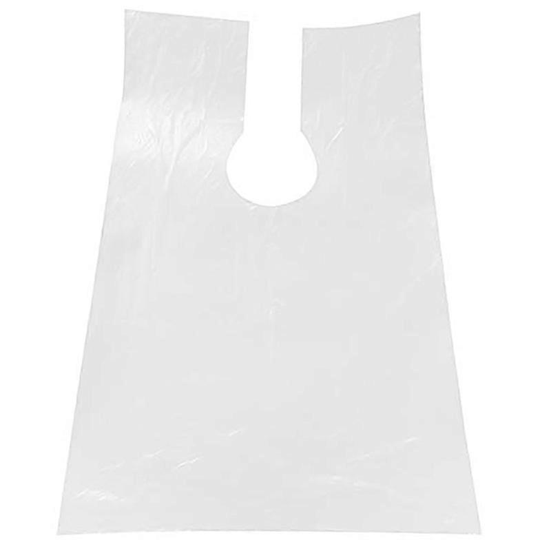 100 stk PE forkle engangs lang barberklut perm sjal 60x90cm