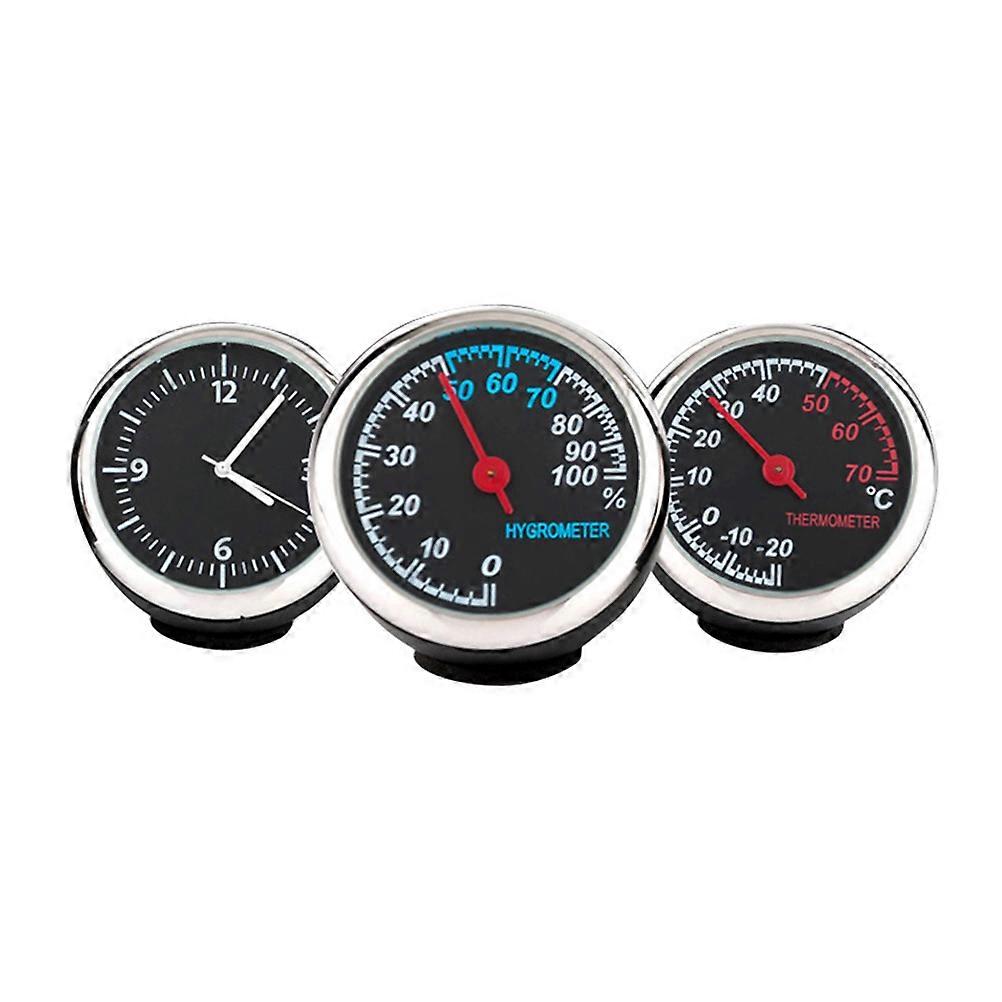 Car Dashboard Decorations Mechanical Luminous Clock for Car Use 2Pcs