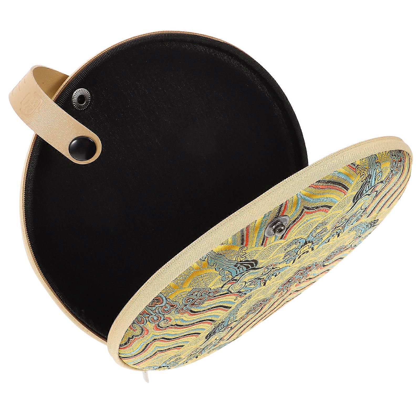 Tea Cake Storage Holder Fabric Zippered Pouch for Storage Use