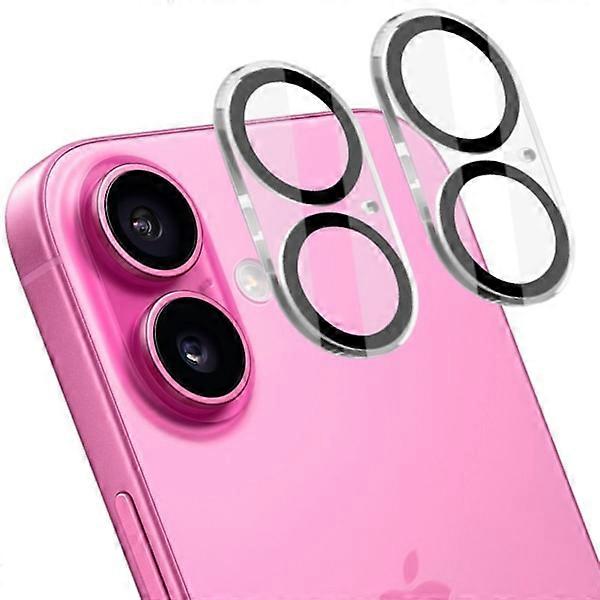 [2-Pack] compatible with iPhone 16 Tempered Glass Lens Protector - Camera Protection, Anti-Scratch Resistant