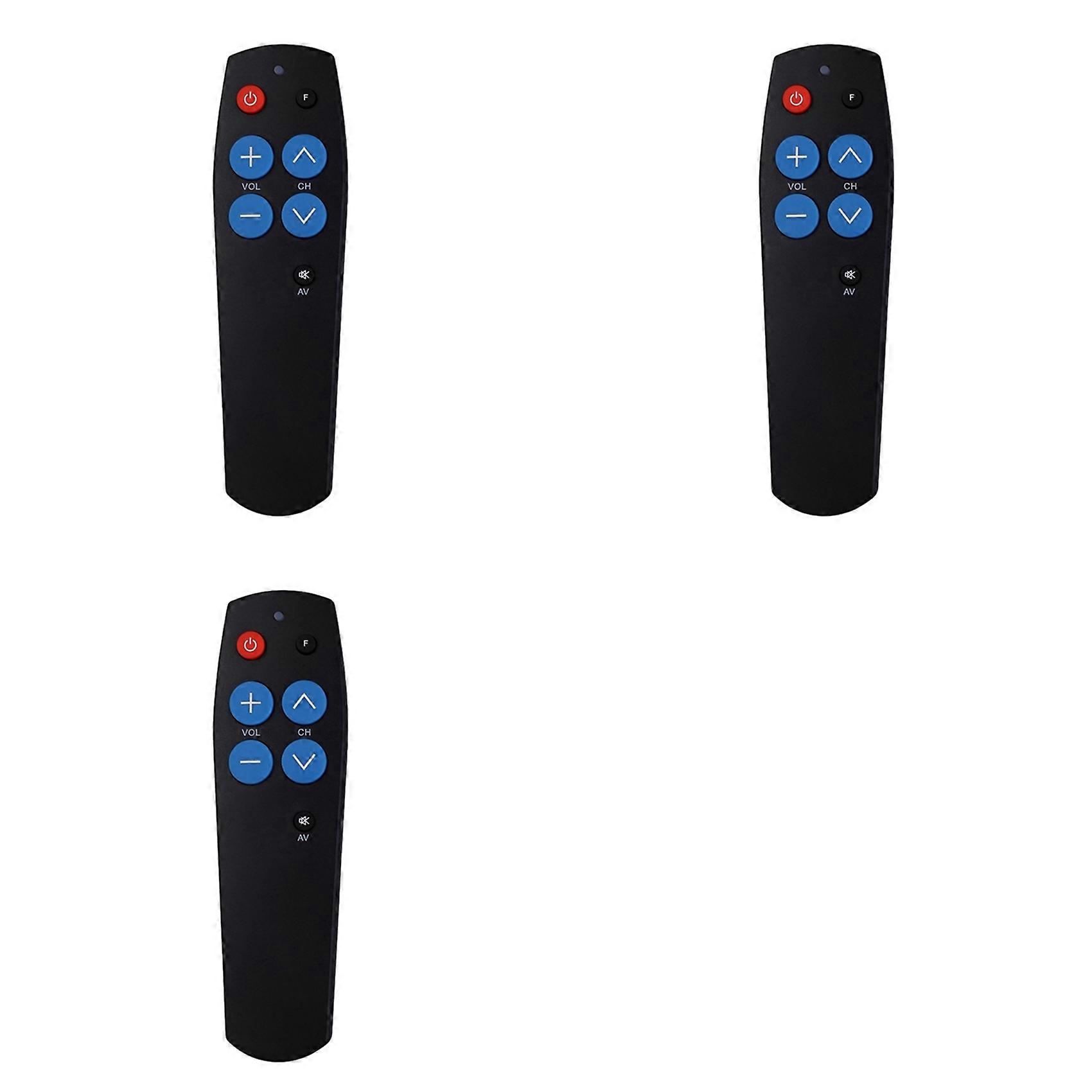 3X Universal Learn Remote Control for Seniors,7 Big Keys Smart Controller Copy Code From TV STB DVD BOX