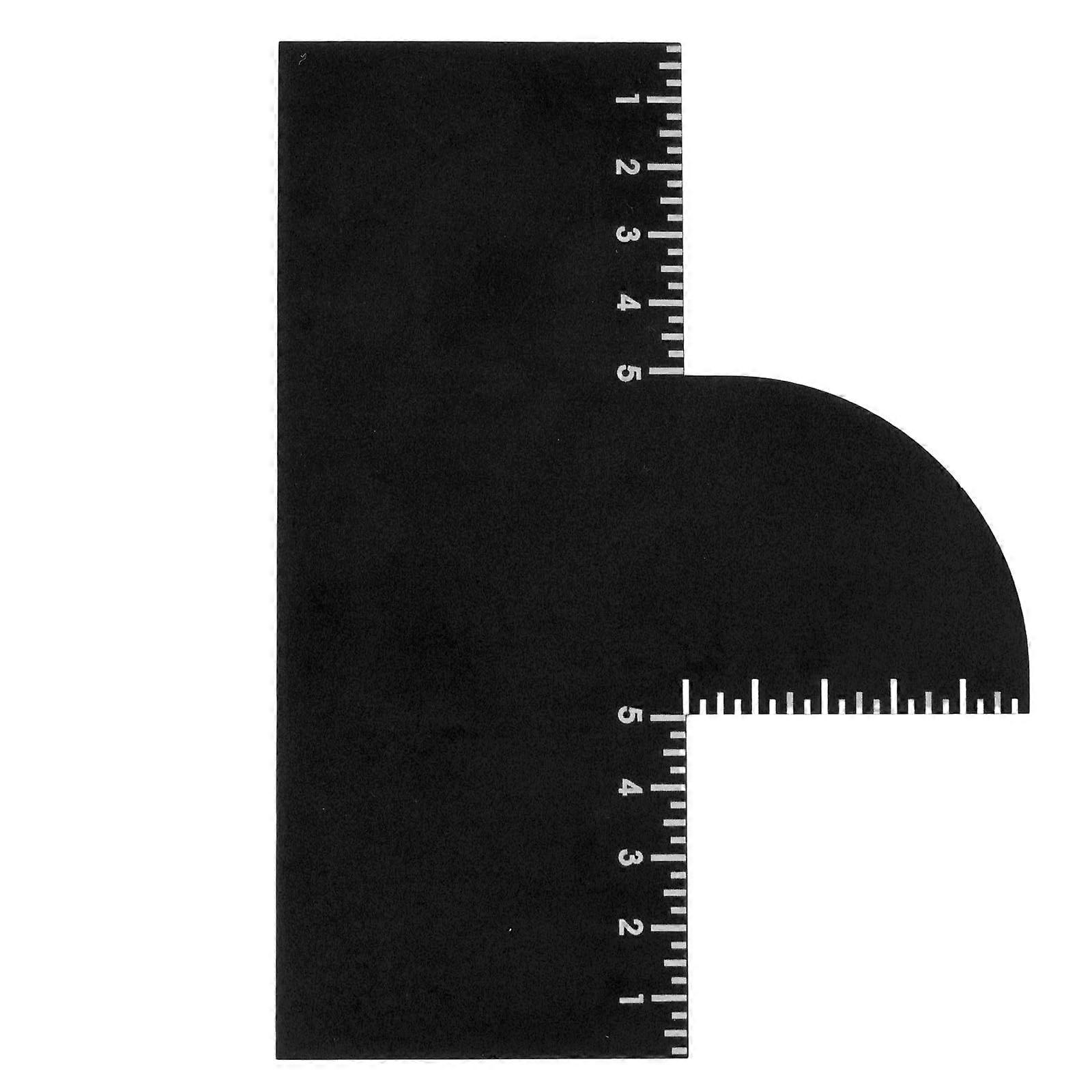 Barber Hairline Enhancement Card with Precise Measurement Scale, Reusable Waterproof Shaping Tool