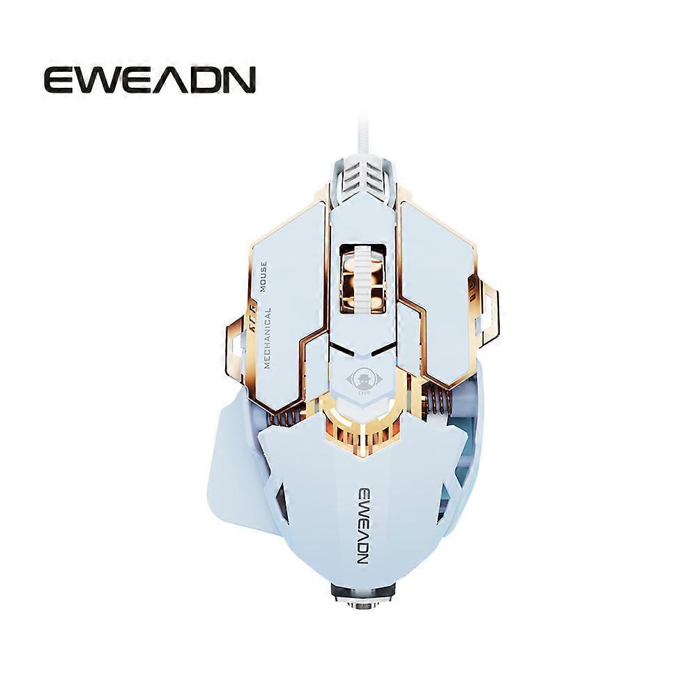 EWEADN G5 USB Wired Gaming Mouse Silent or audible optional, Buttons Macro Function Keys, for desktop, laptop, computer, school