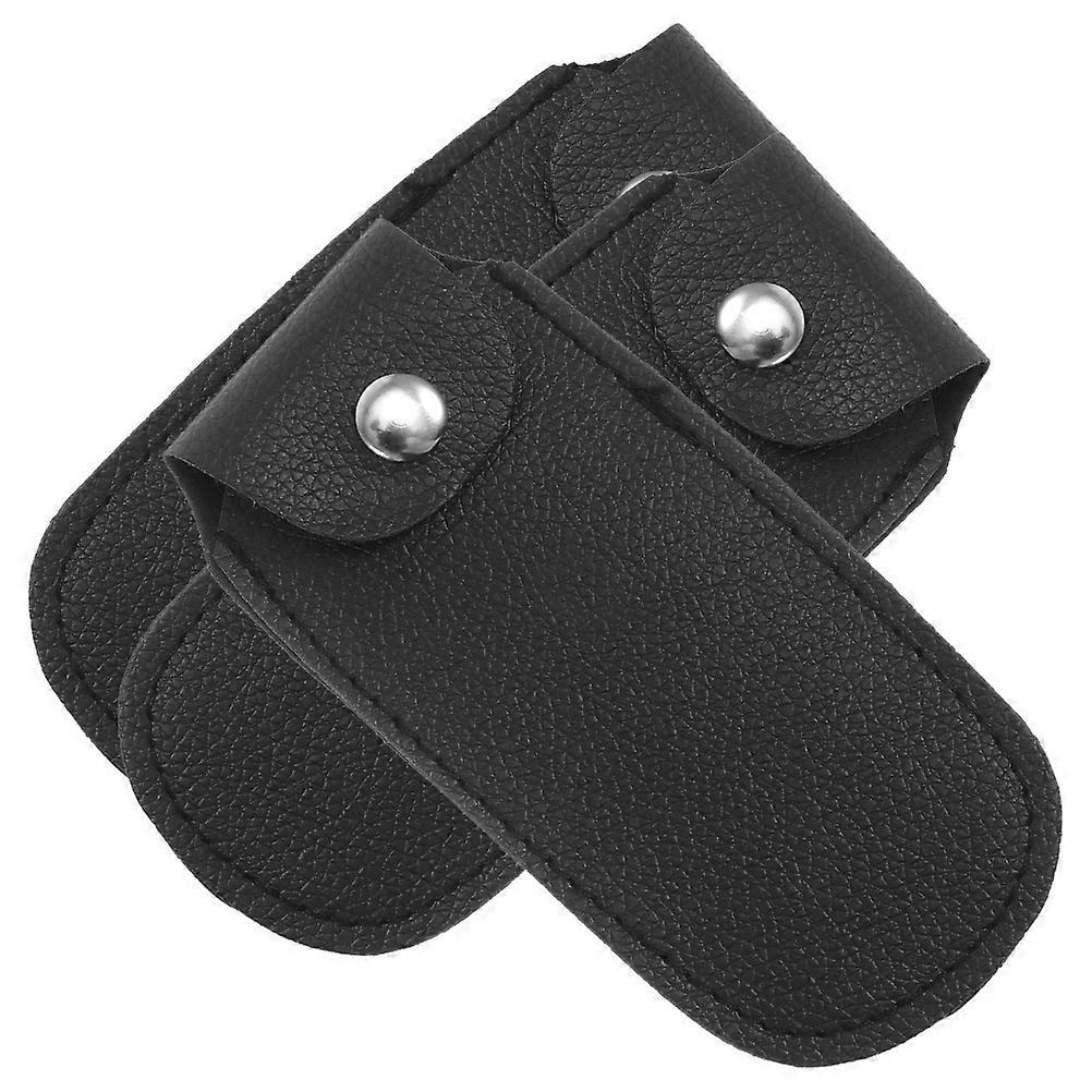 Harmonica Storage Case Black Faux for 3Pcs 10-Hole Harmonica Use