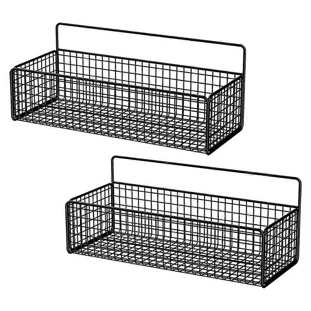 Bathroom Shower Organizer Iron Basket Shelf for Storage Use 2Pcs