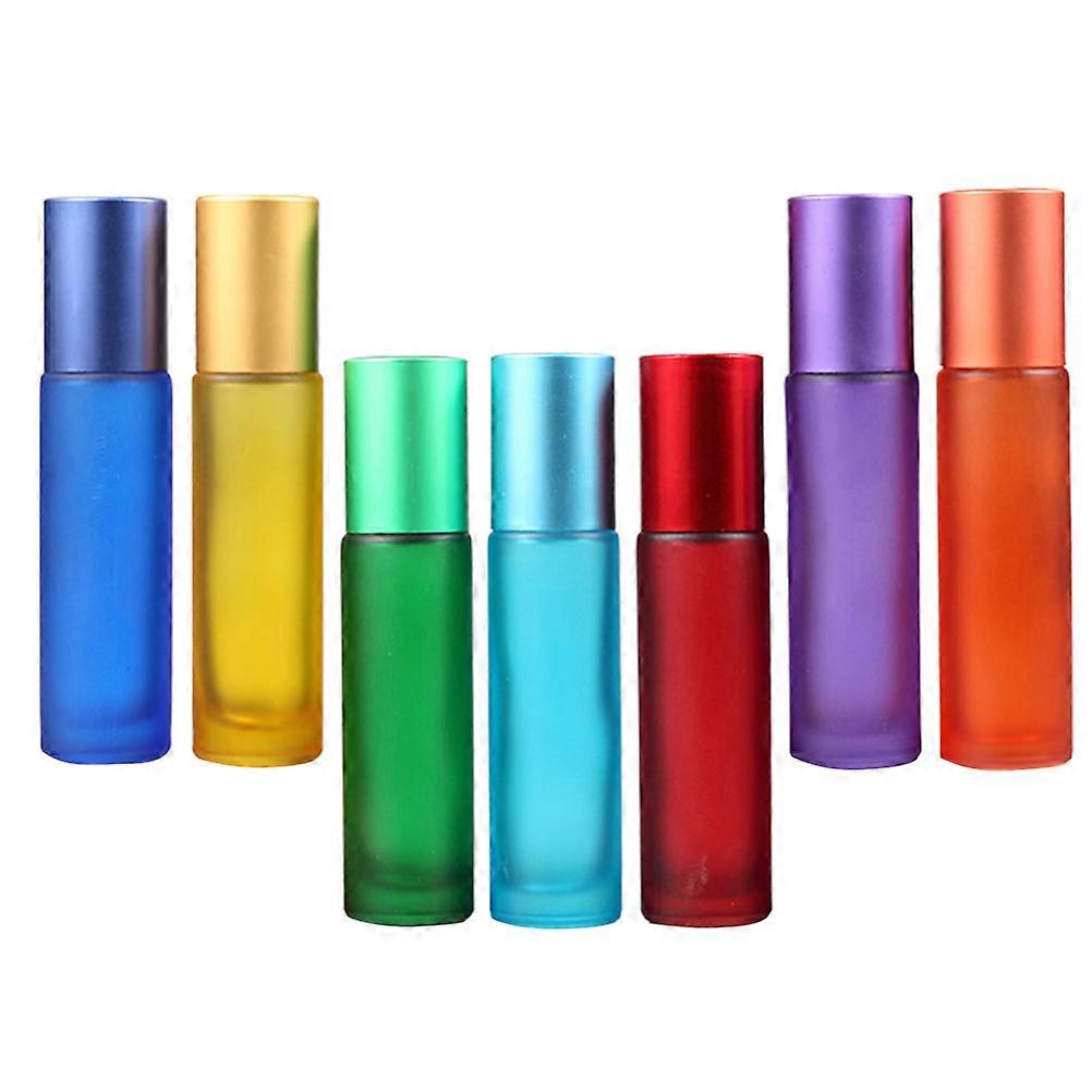 Refillable Bottle Essential Oil Roll-on for Storage 7Pcs Mixed Color