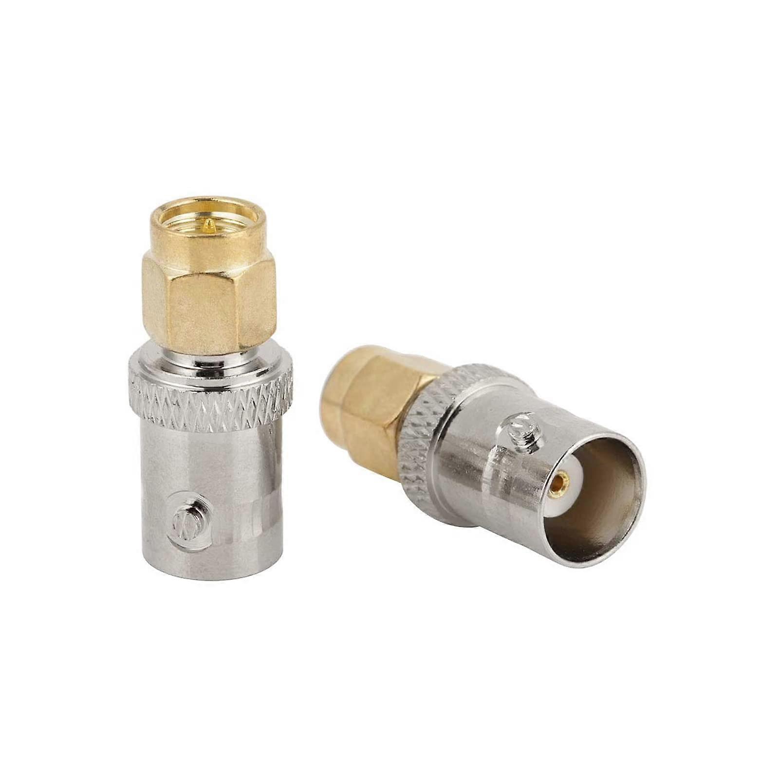 BNC to SMA Adapter, 2pcs, Male Type RF Connector, BNC Female to SMA Coaxial Test Converter