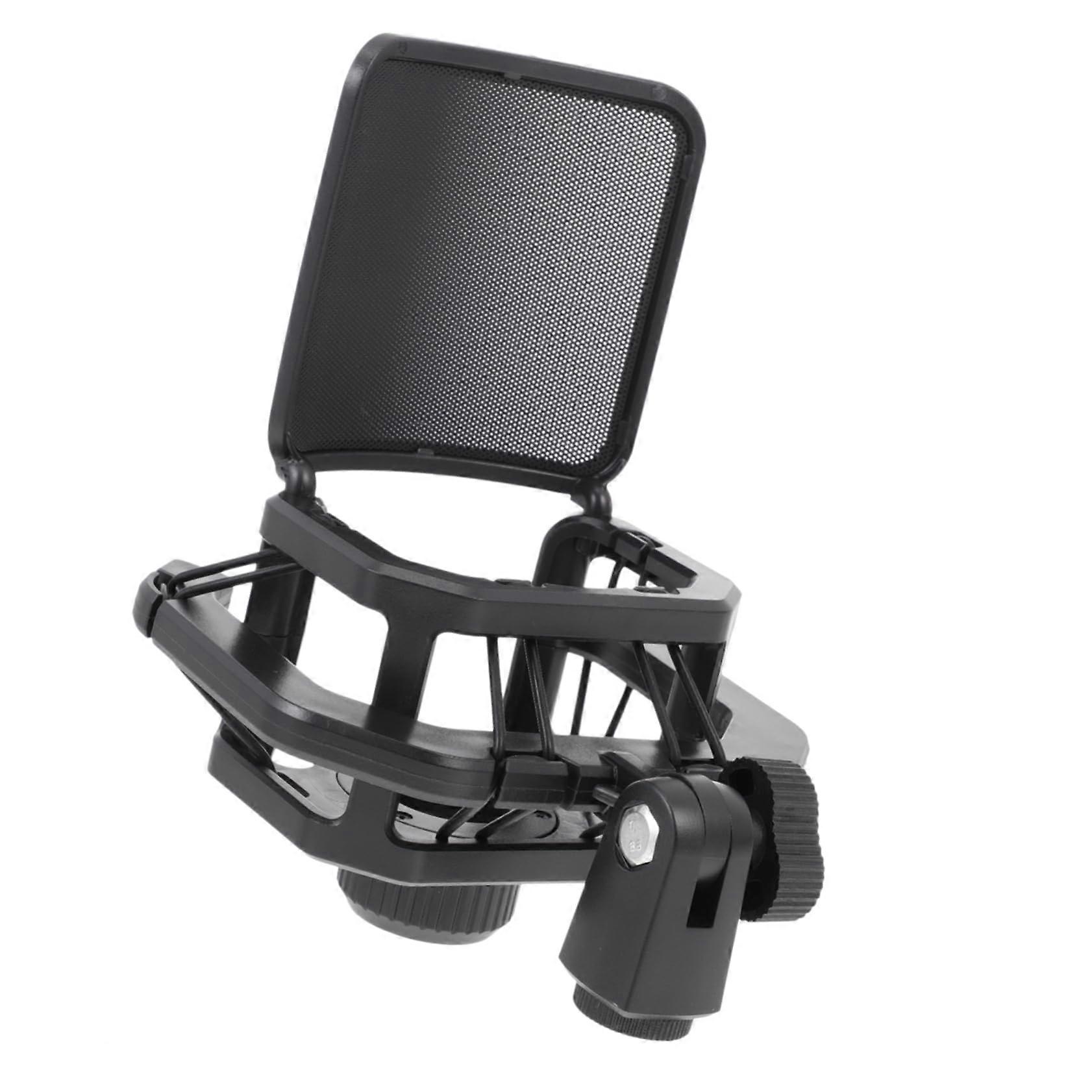 Microphone Rack Telescopic Boom Stand Black For Live Broadcast Adjustable Height