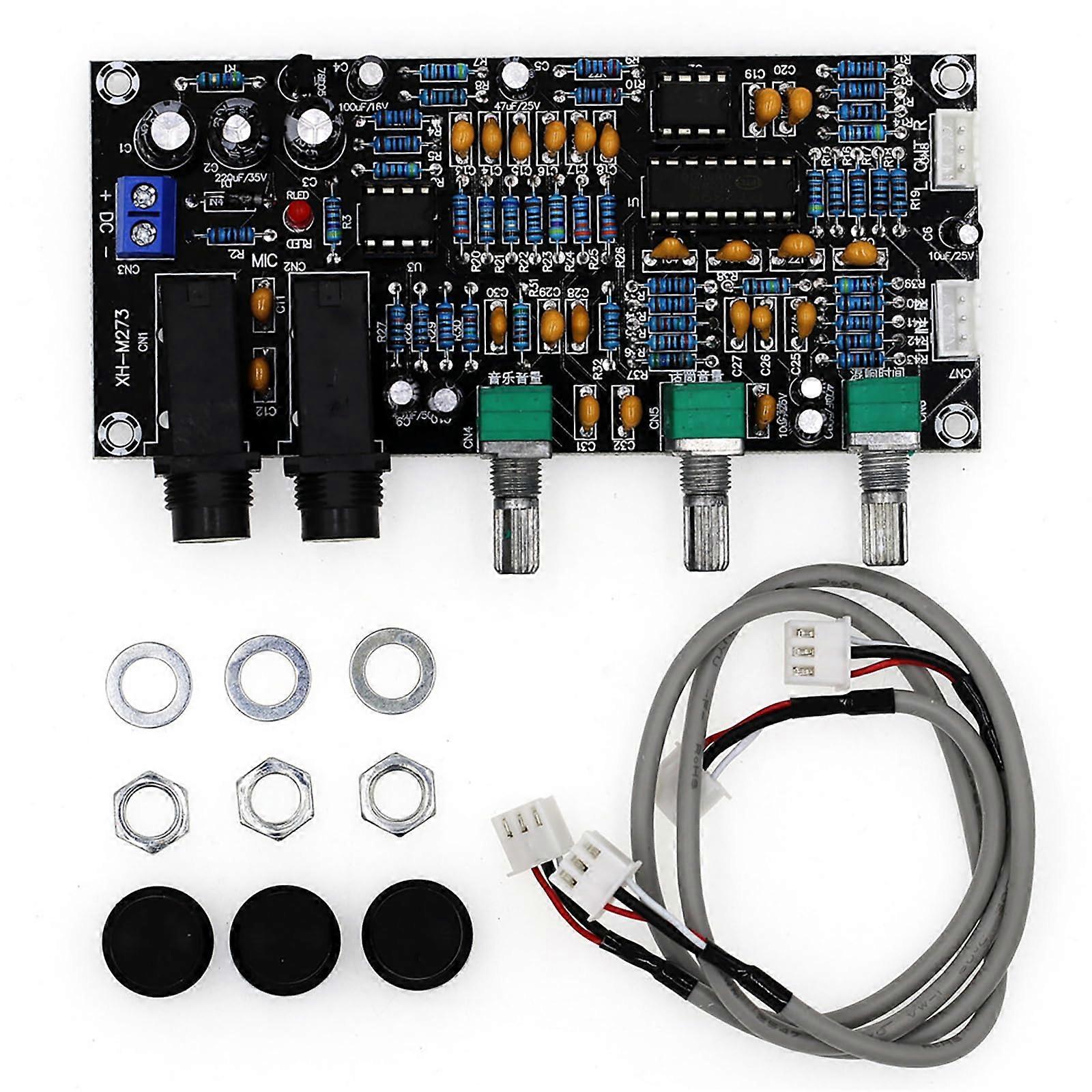 Karaoke Amplifier Module M273 PT2399 Chip NE5532 Op Amp Board Double Channel Output For Vocal And Music Mixing
