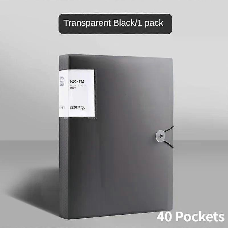 A4 Color Transparent Folder Document Large Capacity Dustproof Waterproof File Organizer Score Test PaperHolder Student File File