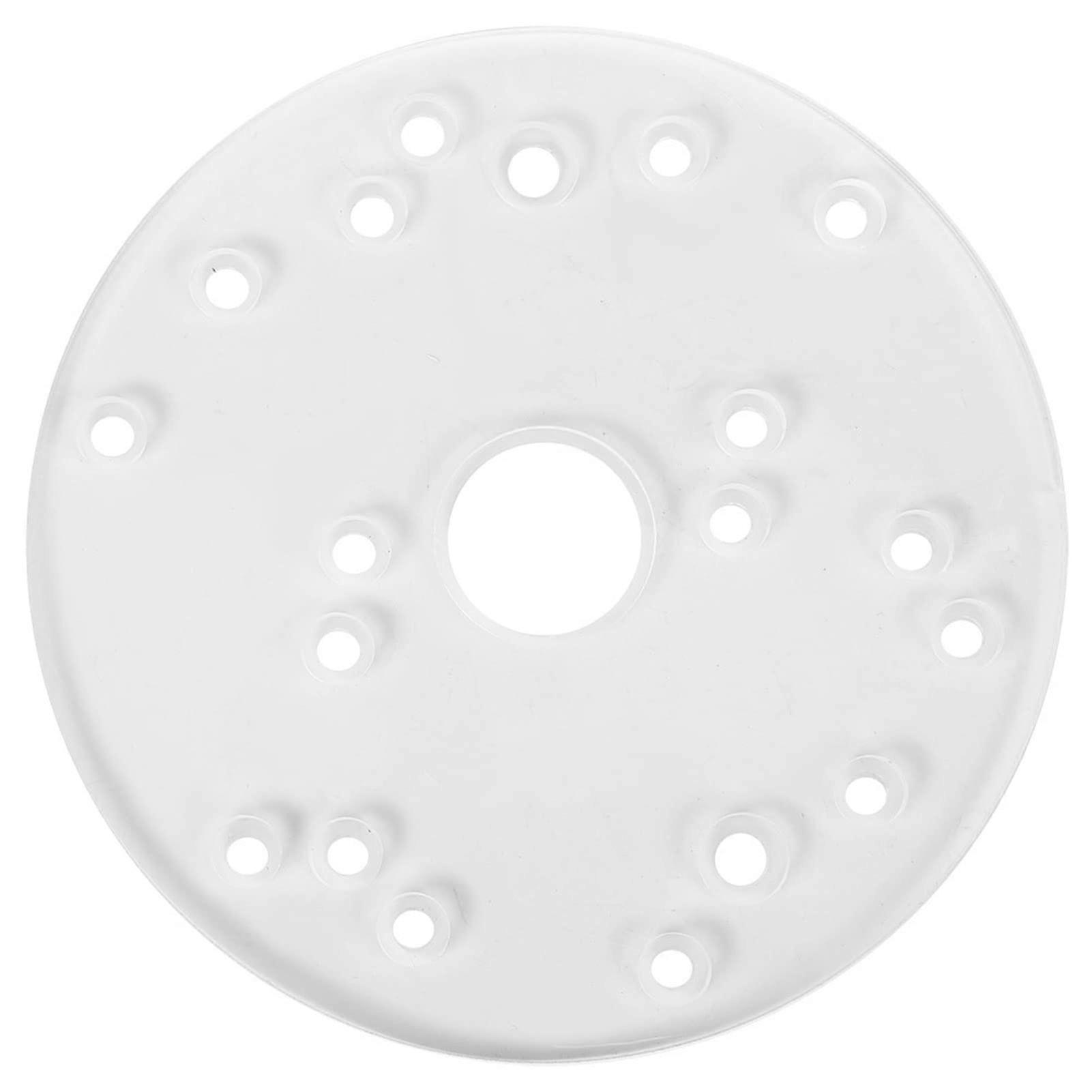 Universal Acrylic Router Base Plate with Centering Pin for Precise Woodworking Alignment