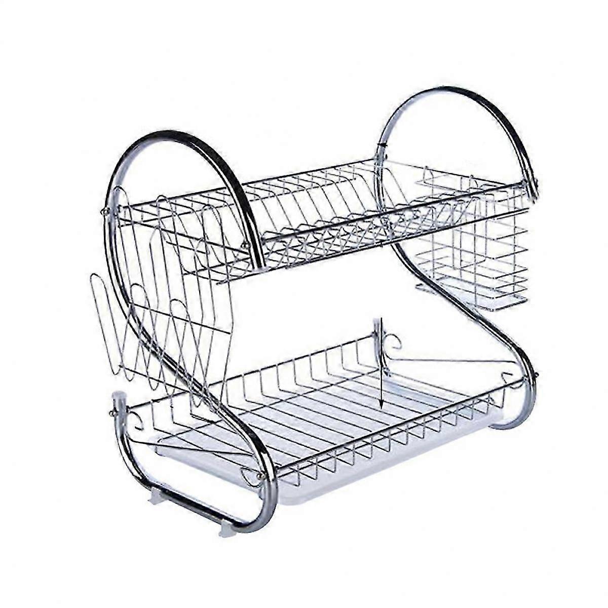 Cutlery Holder Organizer Kitchen Dish Drying Rack Drainer