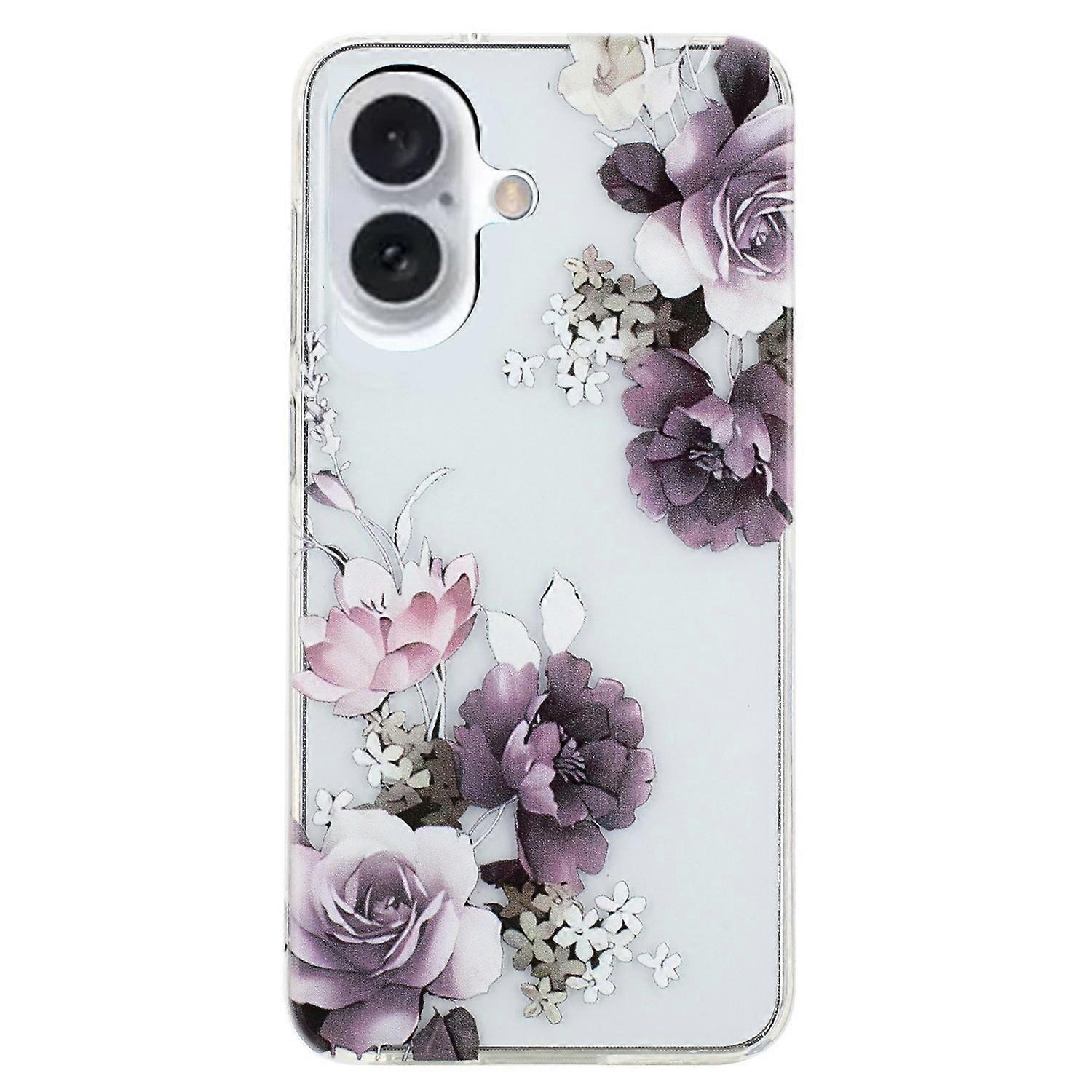 For iPhone 16 Plus Case Soft TPU Phone Back Cover Pattern Printing
