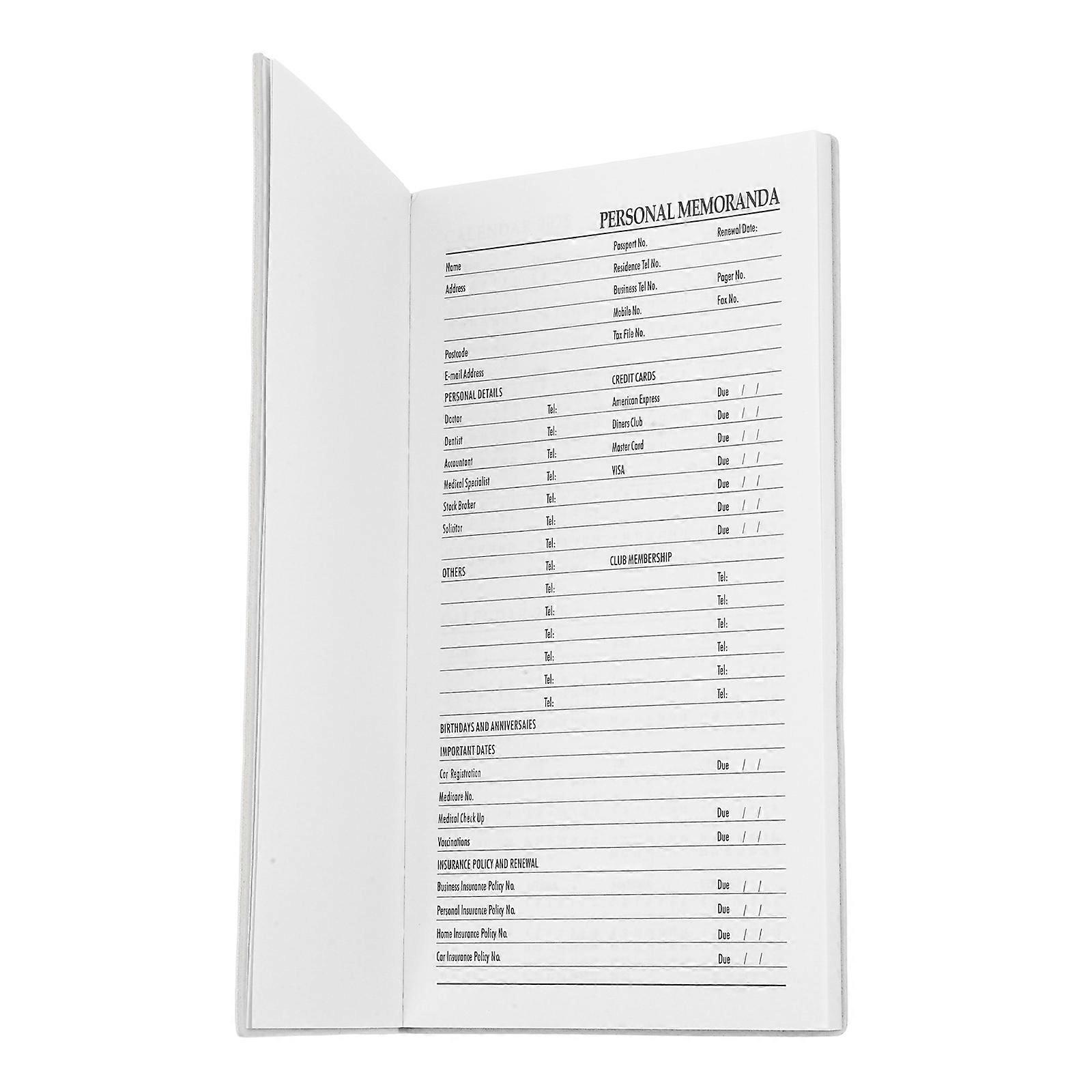 Violet Planner 2025 with Weekly Schedule for Office Use Compact Notebook