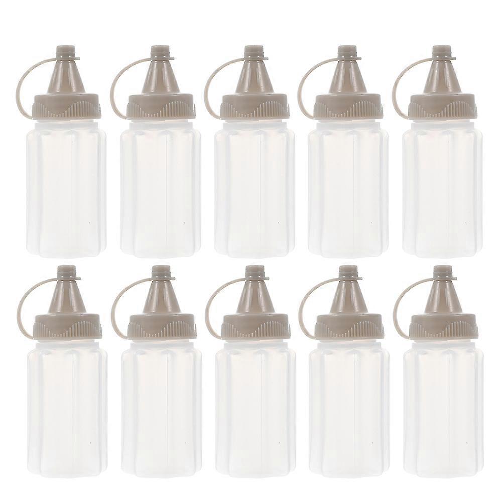 Light Grey Squeeze Sauce Bottles for Storage Use 12Pcs Small Plastic Bottles