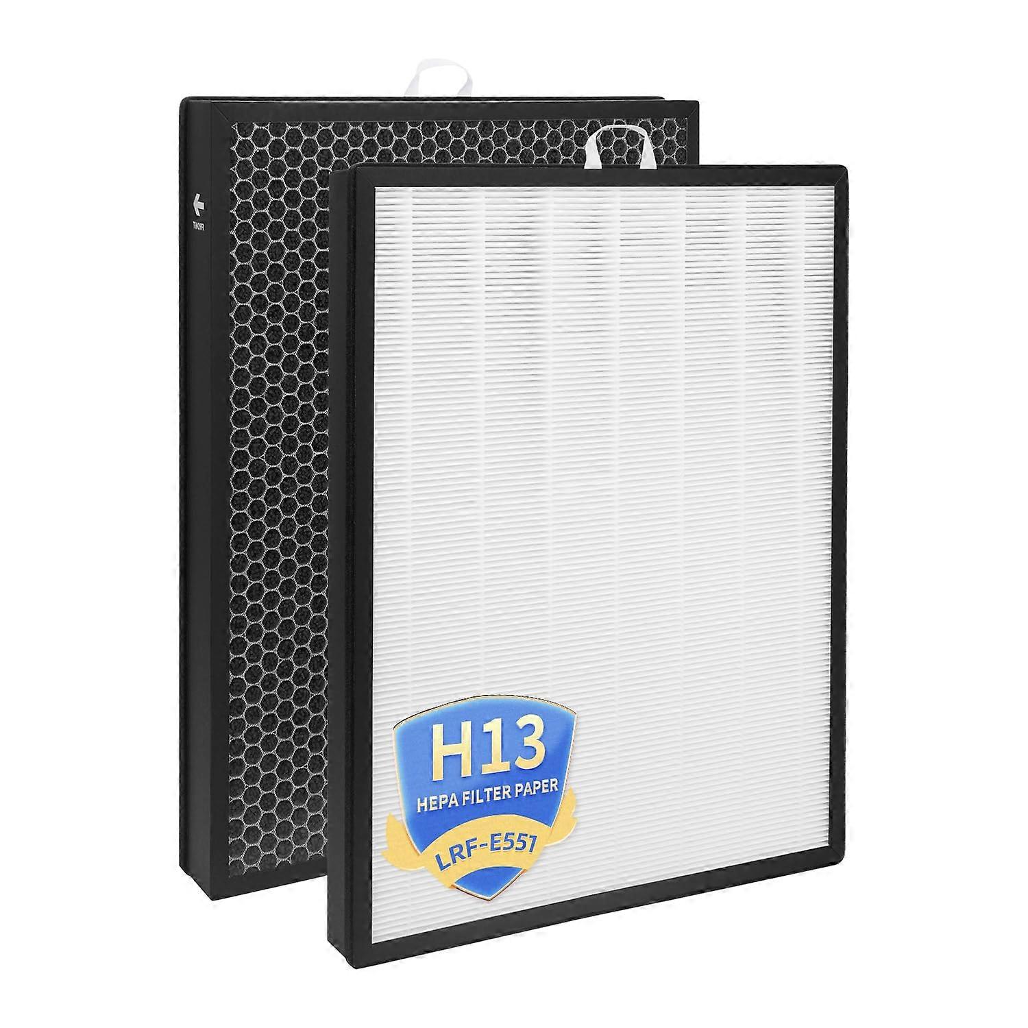 RF Replacement Filter for Levoit Air Purifier, H13 True HEPA Carbon, 2 Pack