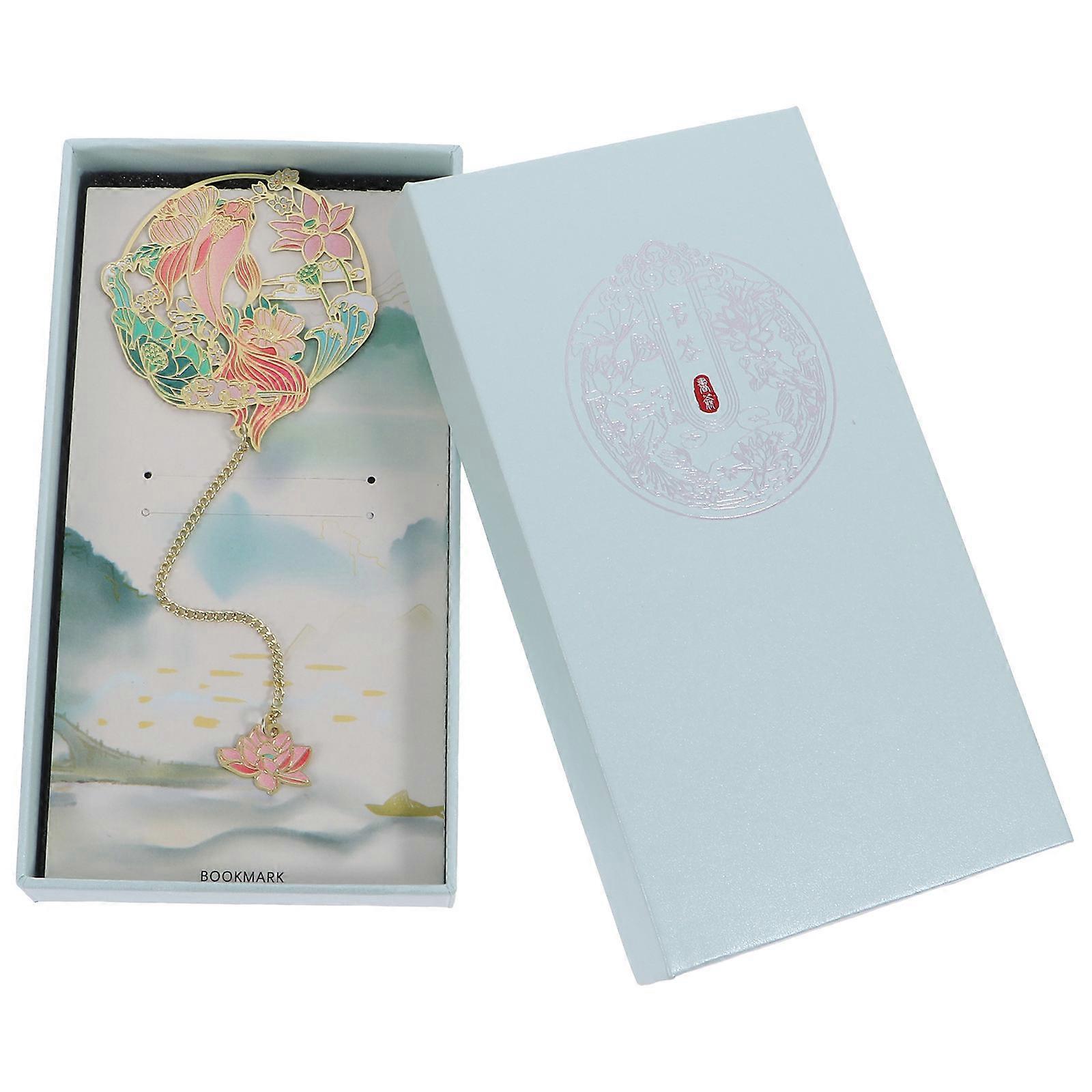 Brass Bookmark with Pendant for Reading Use Elegant Reading Bookmarks