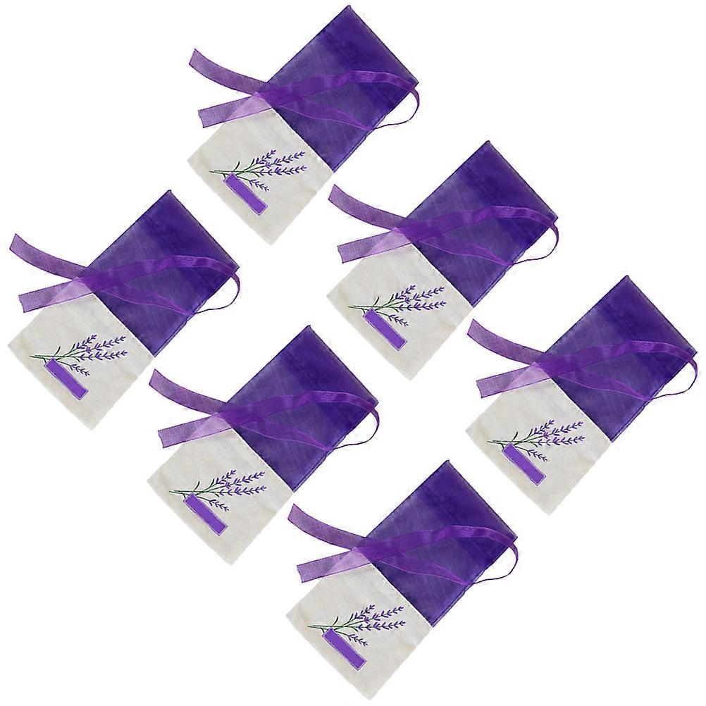 Sachets Empty for Storage Use 6Pcs Lavender Sachet Bags Purple Pattern