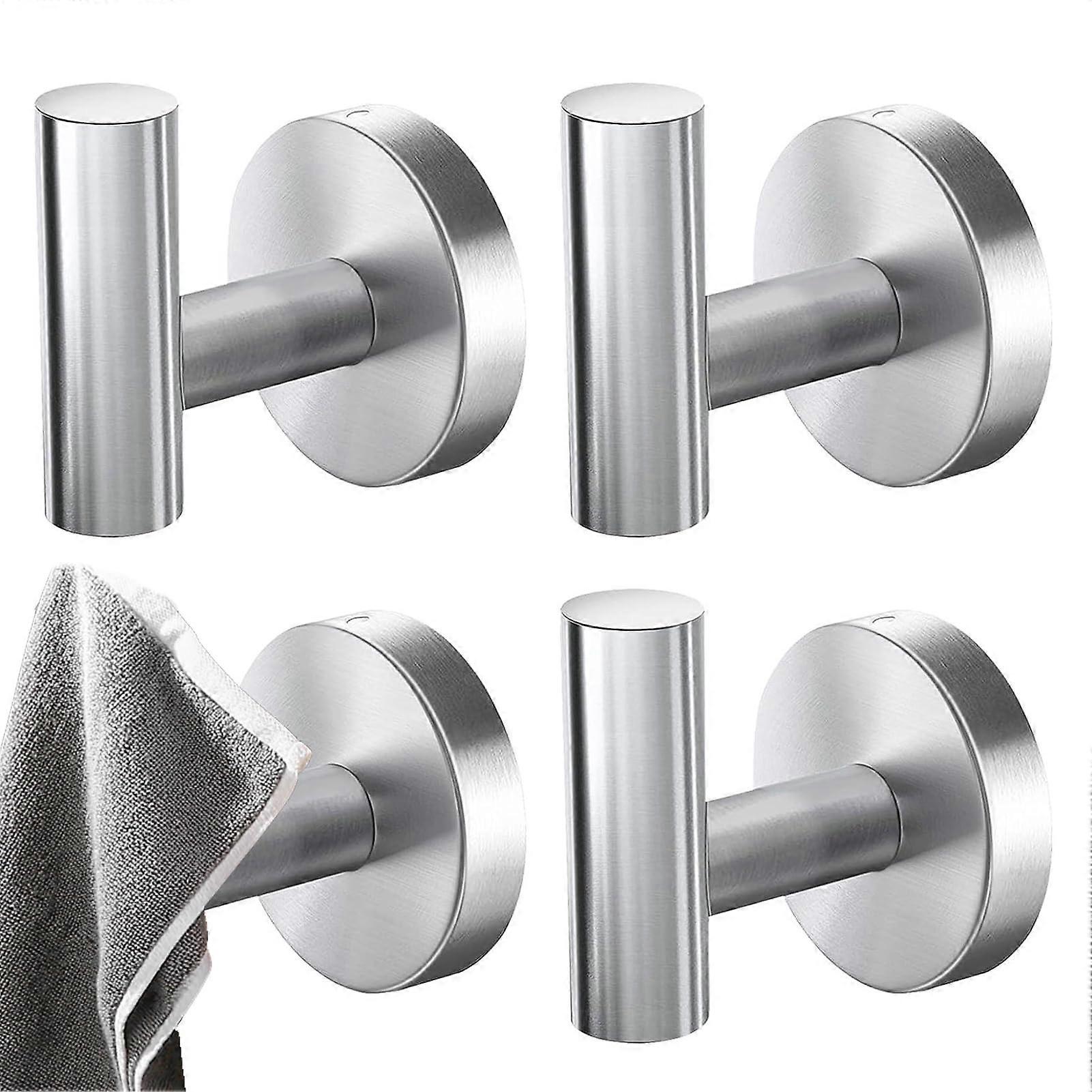 Stainless Steel Wall Hooks Rustproof Coat Hooks for Bathroom Towels Clothes Hats Kitchen