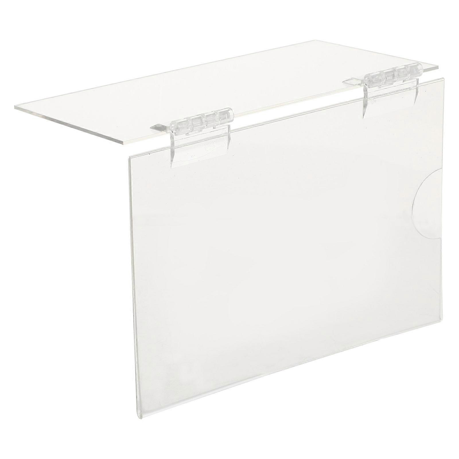 Transparent Mall Tag Holder Acrylic Label Holder for Storage Use 2Sets