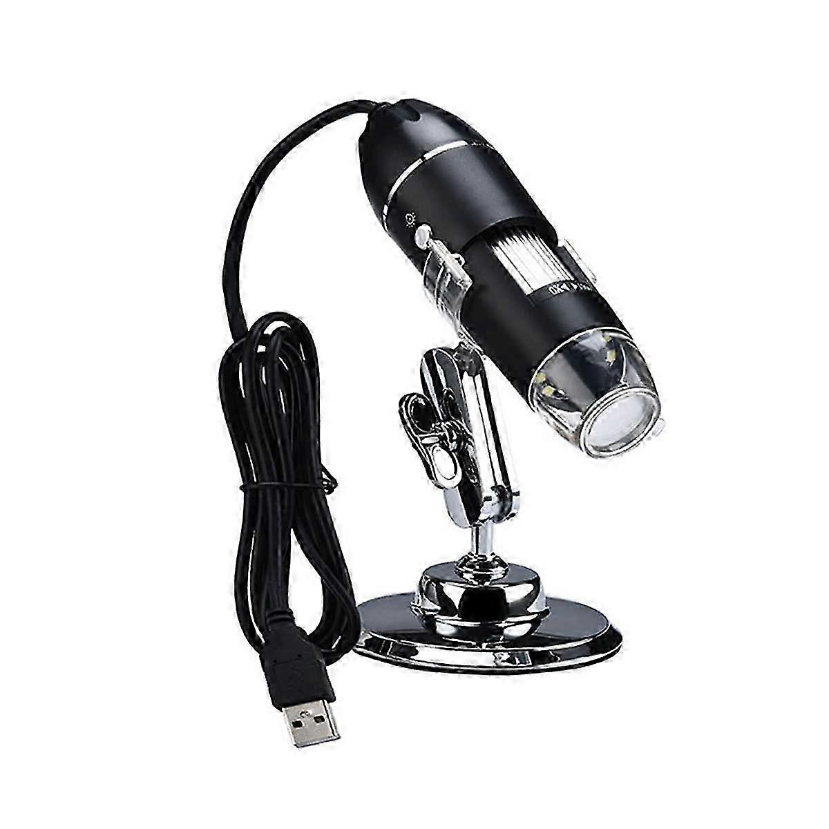 2026 Microscope 1600X 3 in 1 8 LED Handheld Digital Microscope, with Stand