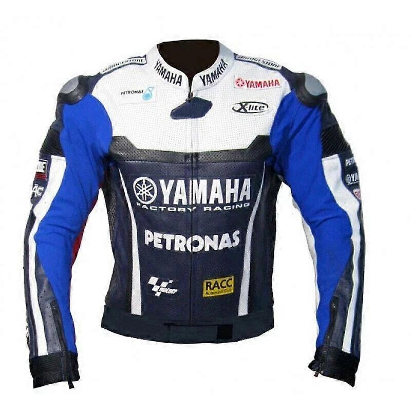Motorbike Men Riding Leather Racing Jacket-06