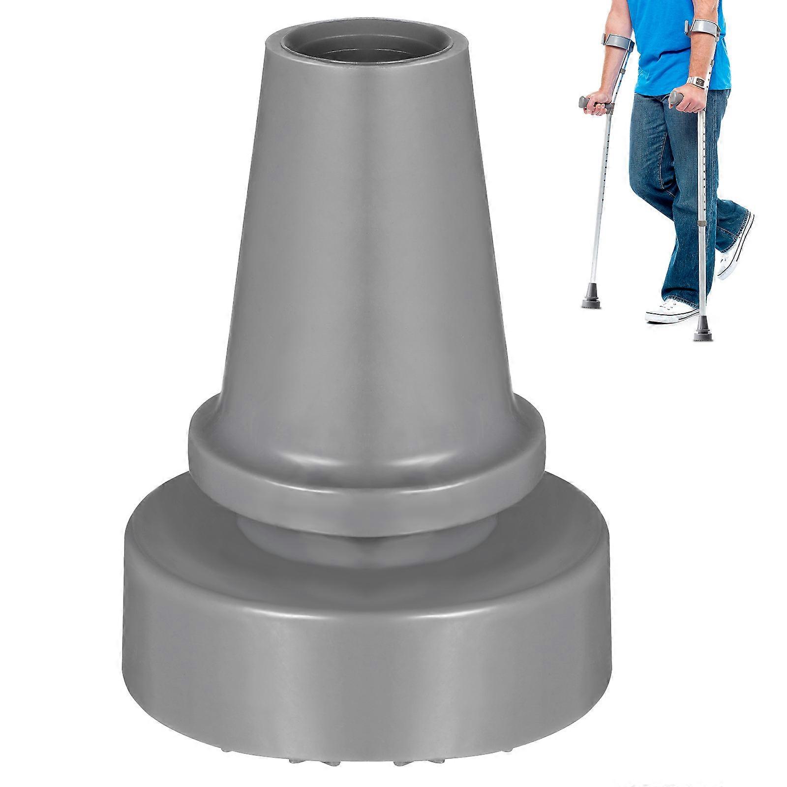 Cane Tips For Stability 1Pcs Anti-Slip Accessory For Walking Stick Increase Durability Light Grey Rubber