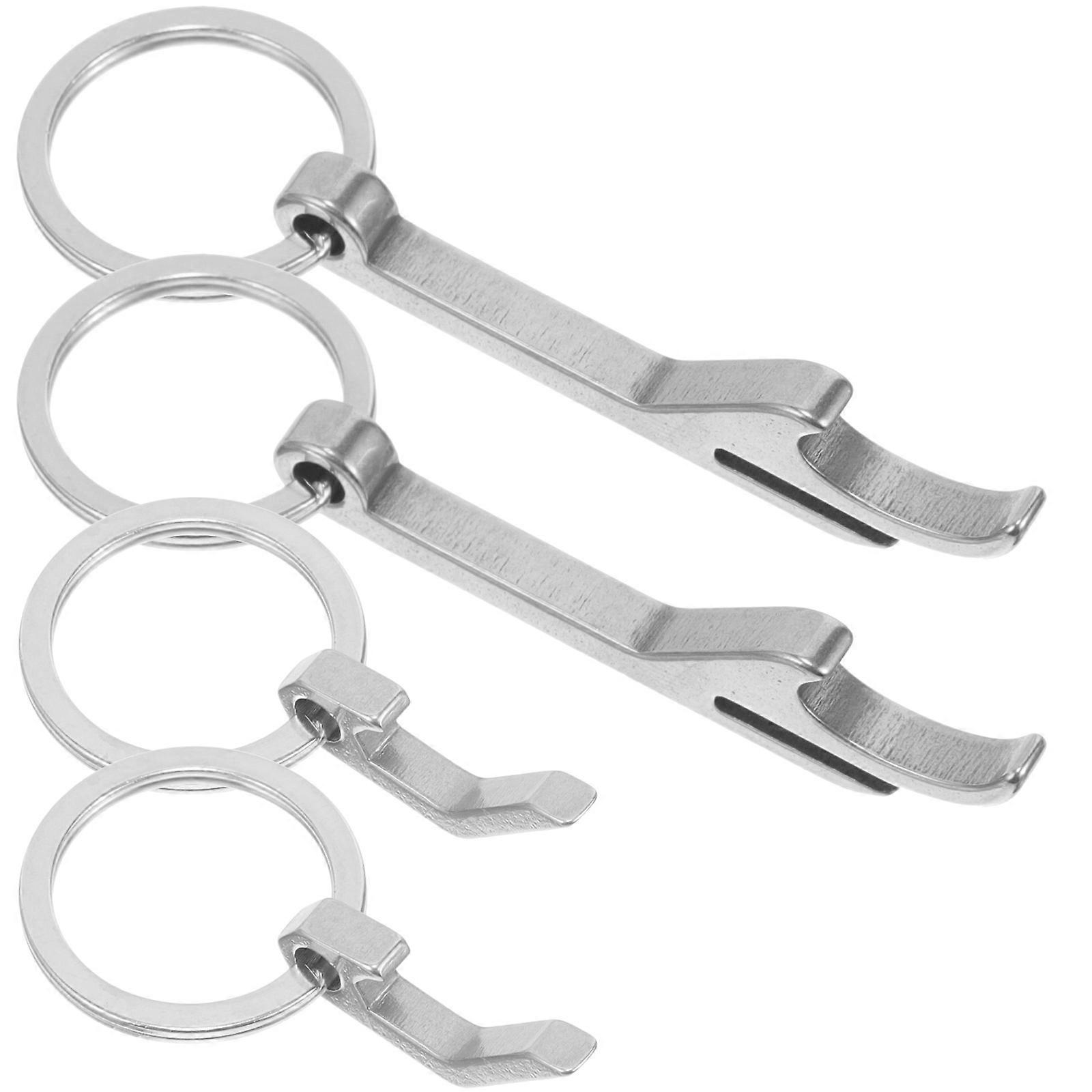 Keychain Bottle Opener Stainless Steel Multifunctional Tool 8Pcs Set