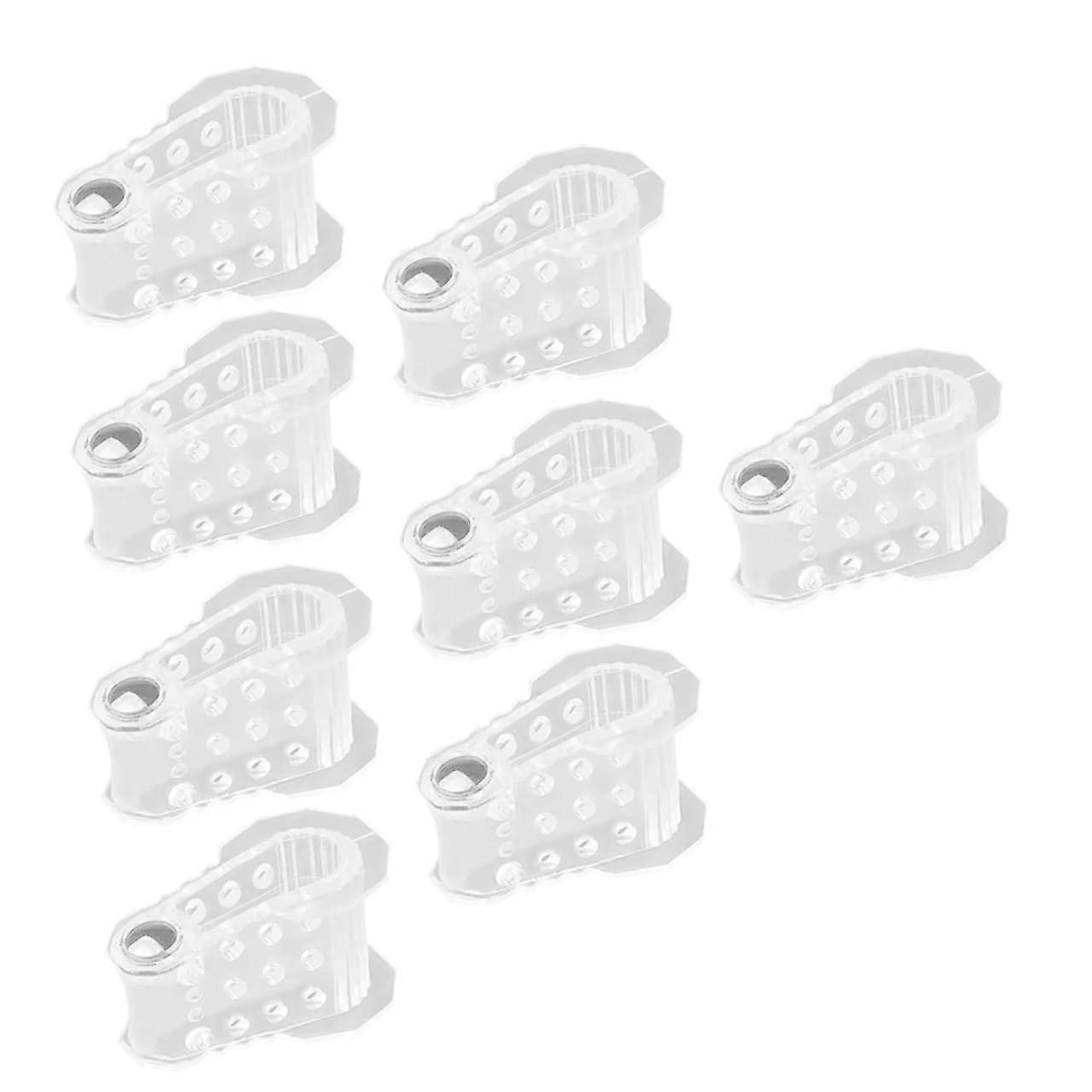 Toe Separators 4 Pairs Transparent Bunion Corrector Ergonomic Alignment for Shoes and Socks