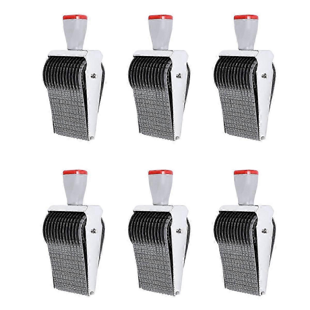 Multipurpose 12 Digit Alphabet Rolling Rubber Stamp English Roller