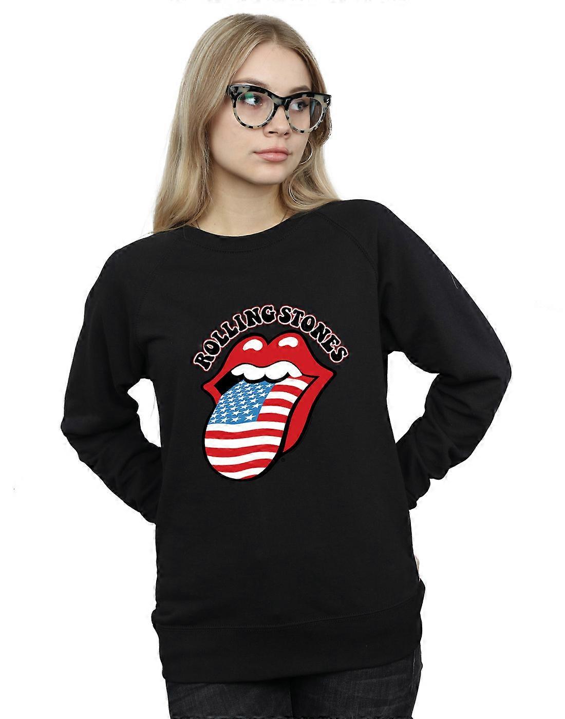 롤링 스톤즈 여성용 미국 국기 스웨트셔츠