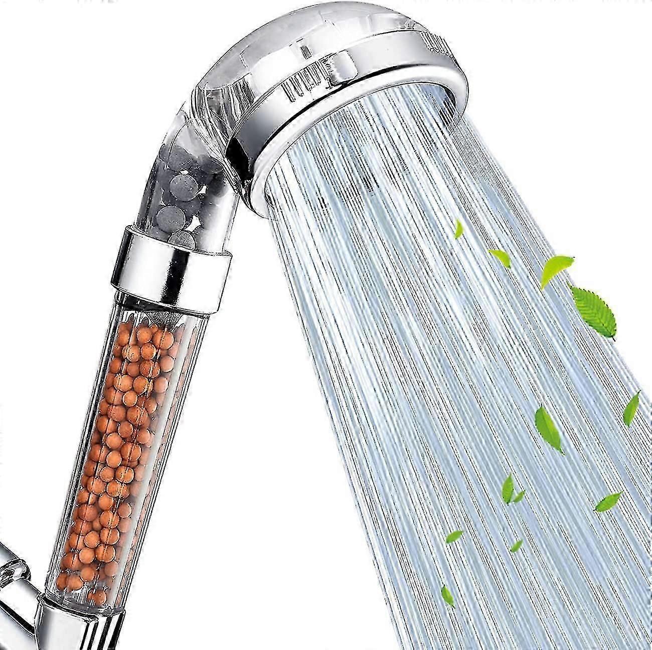 Duschmunstycke Filterfiltrering Högtrycksfunktion Spray Handhållen duschmunstycke
