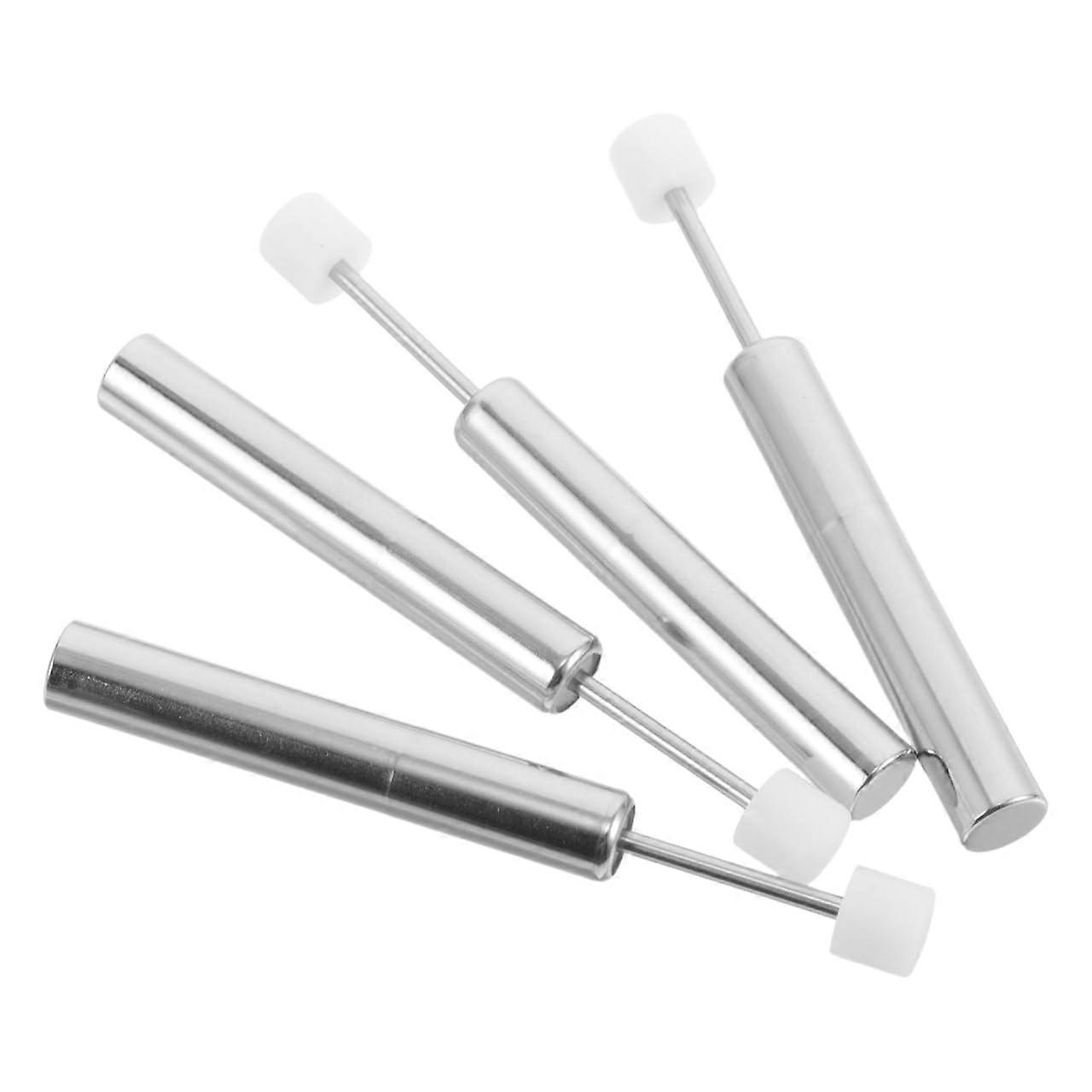 4pcs Soft Close Trash Can Damper Hydraulic Lid Replacement for Kitchen Garbage Bin Quiet Smooth Fit White