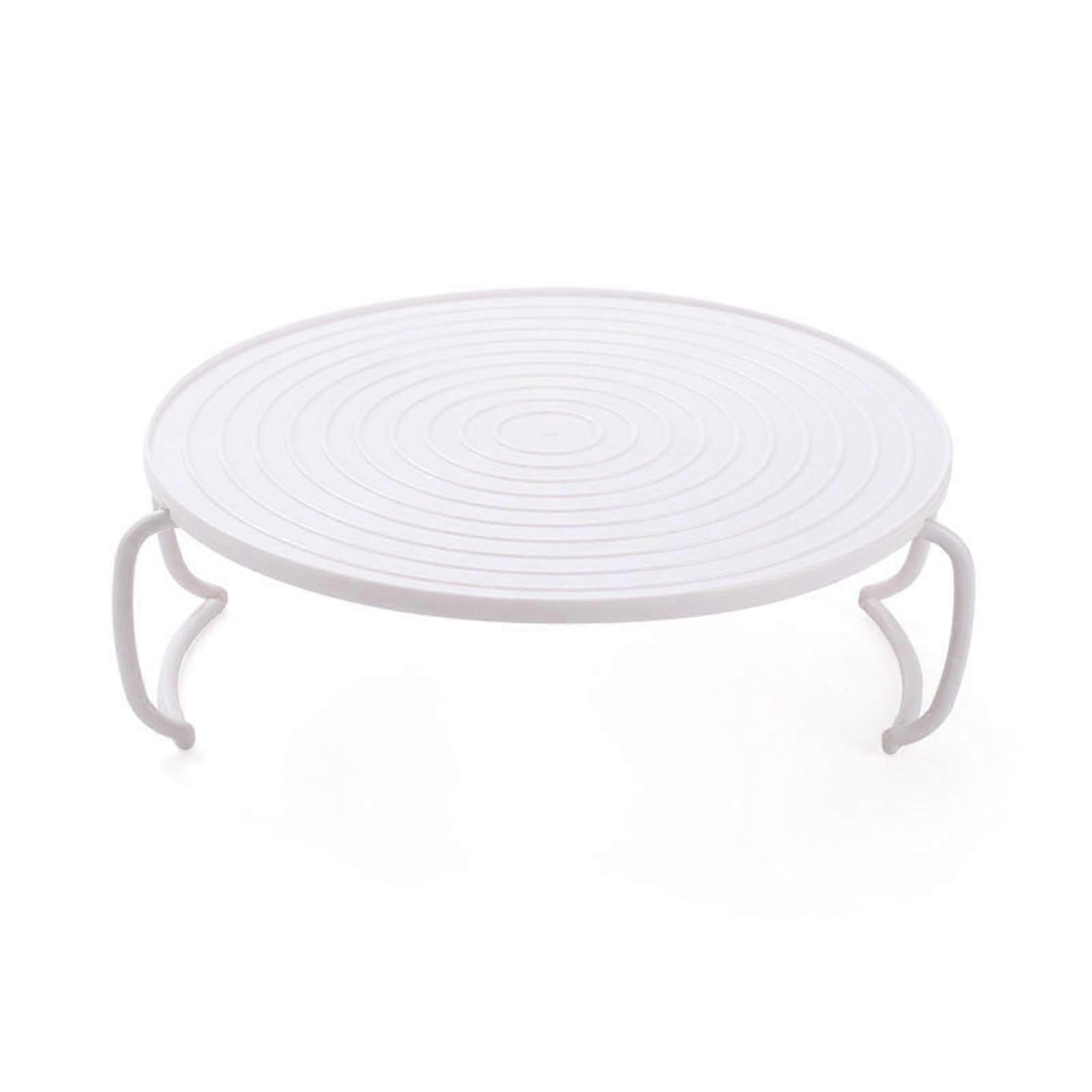 Round Microwave Heating Tray with Handle, Stackable Steaming Rack for Kitchen Dual Heating