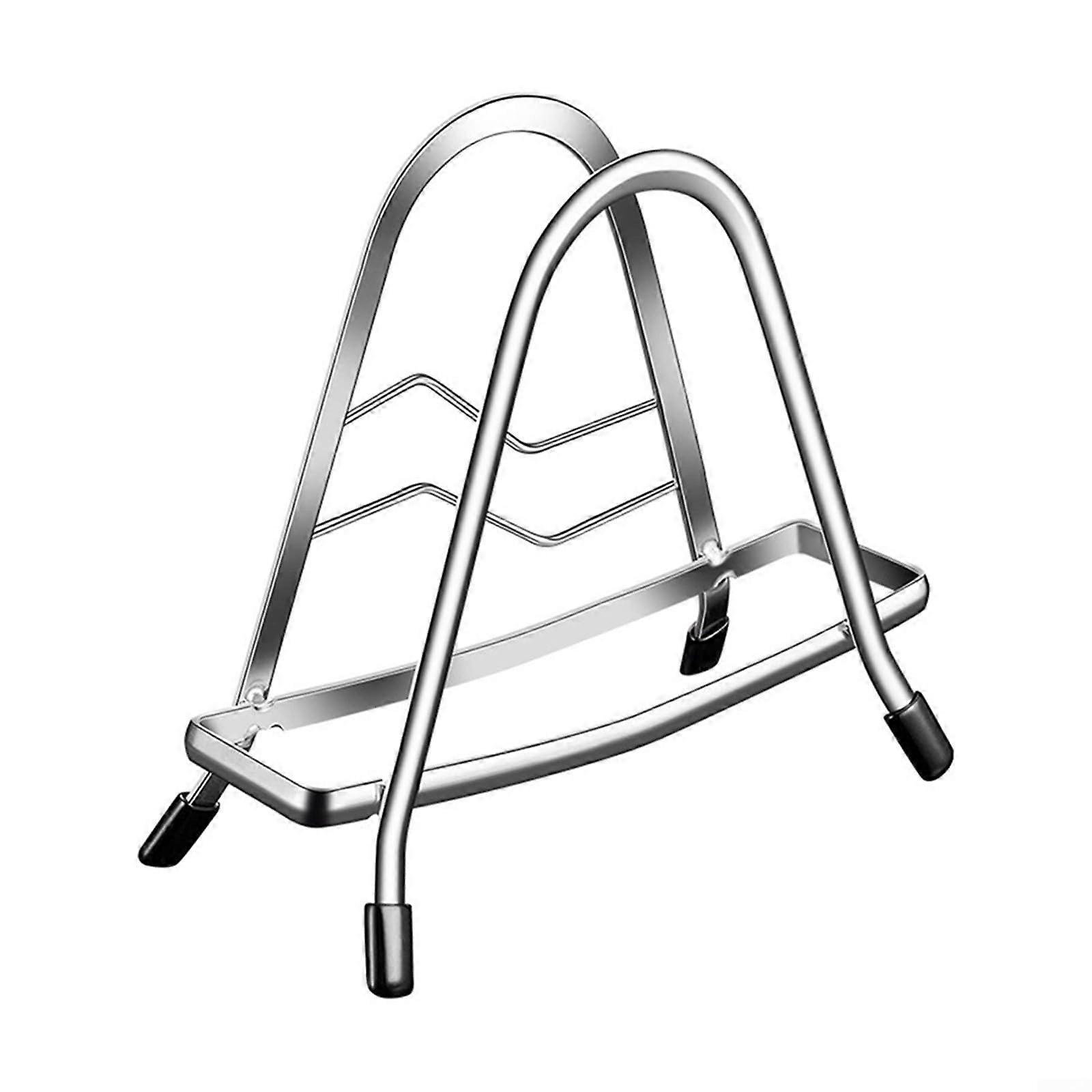 Stainless Steel Cutting Board Holder with AntiSlip Pads, SpaceSaving Kitchen Storage Rack Ref: 3732