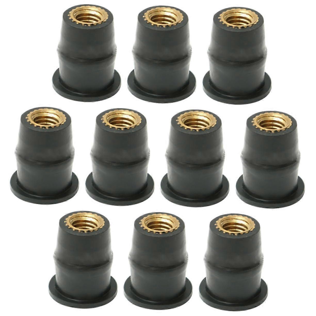10Pcs Motorcycle Windscreen Nuts and Well Nuts Durable Fairing Windshield Fastener Replacement Kit