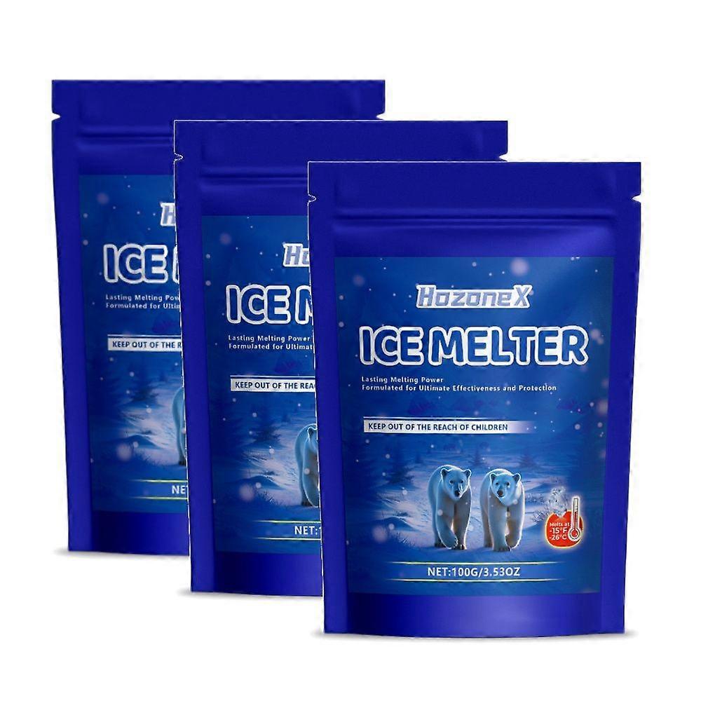 1-3pcs Ice Melt-Safer for Concrete Fast Effective Deicer for Sidewalks for Sidewalks