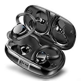 Q61 Wireless 5.3 Ohrhörer mit Ohrbügel Dual LED Dispaly Wasserdichte bequem sitzende Hifi-Kopfhörer