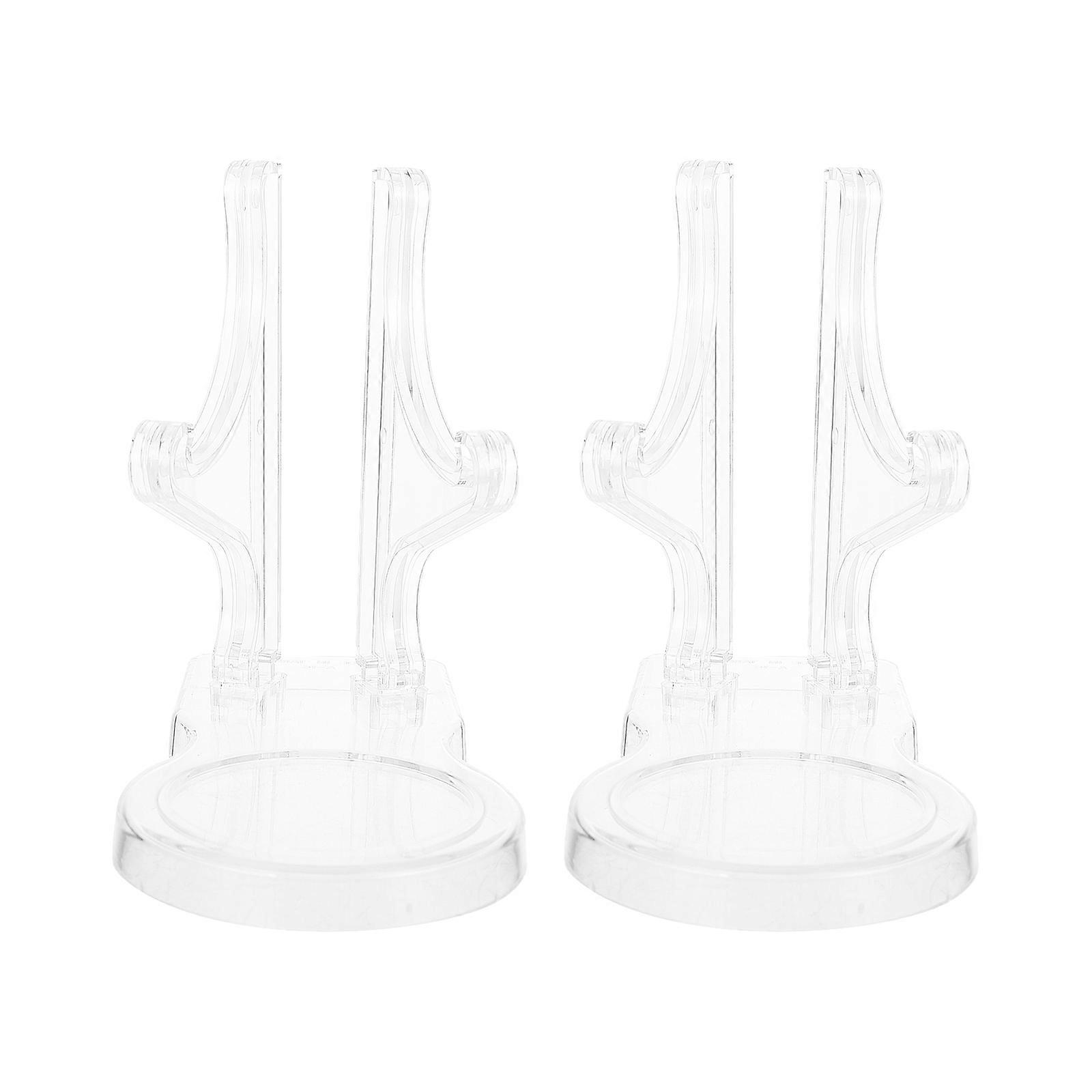 Transparent Acrylic Coffee Cup Display Rack for Display 2Pcs