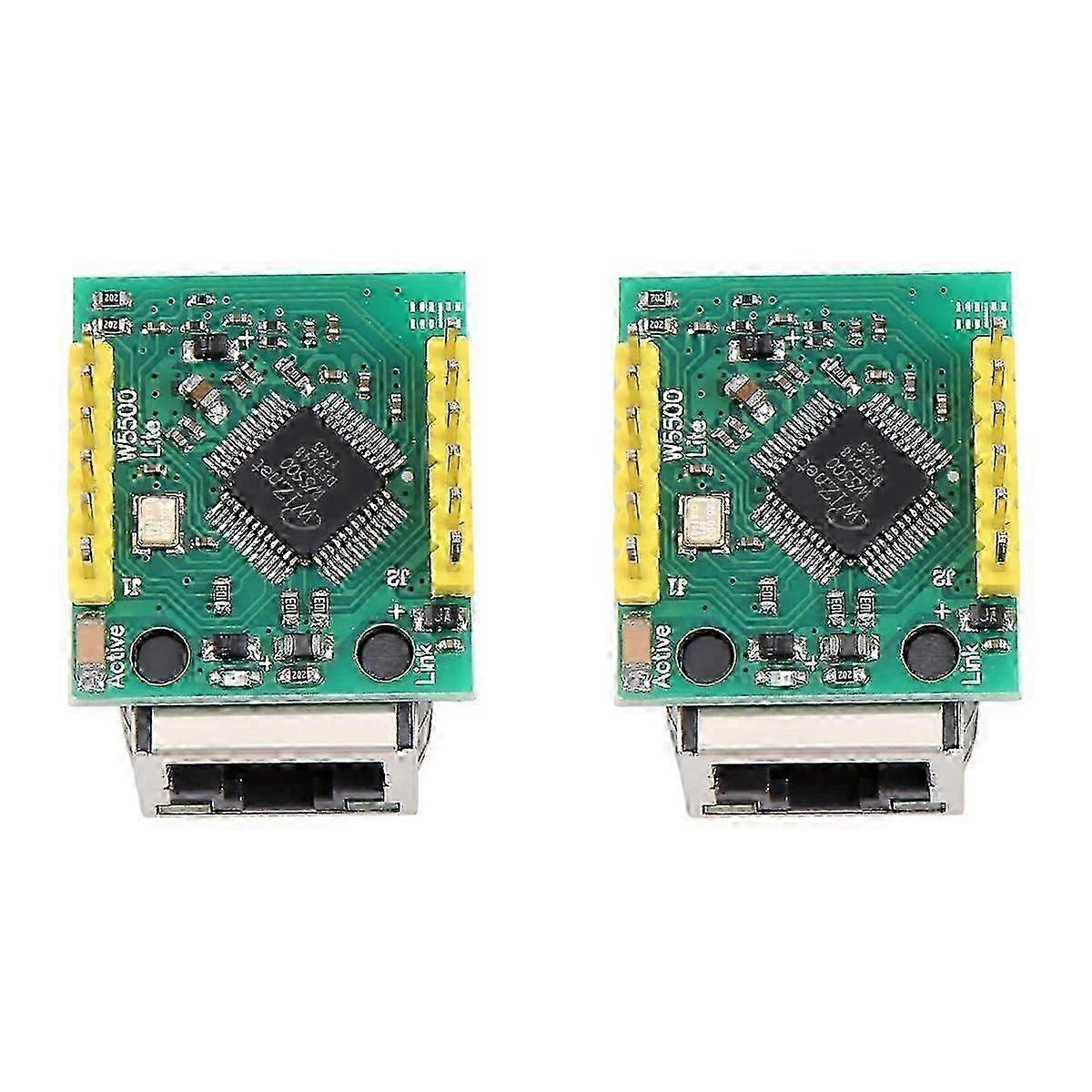 2pc W5500 Chip SPI to Ethernet LAN IP Module Network Adapter for Embedded Systems