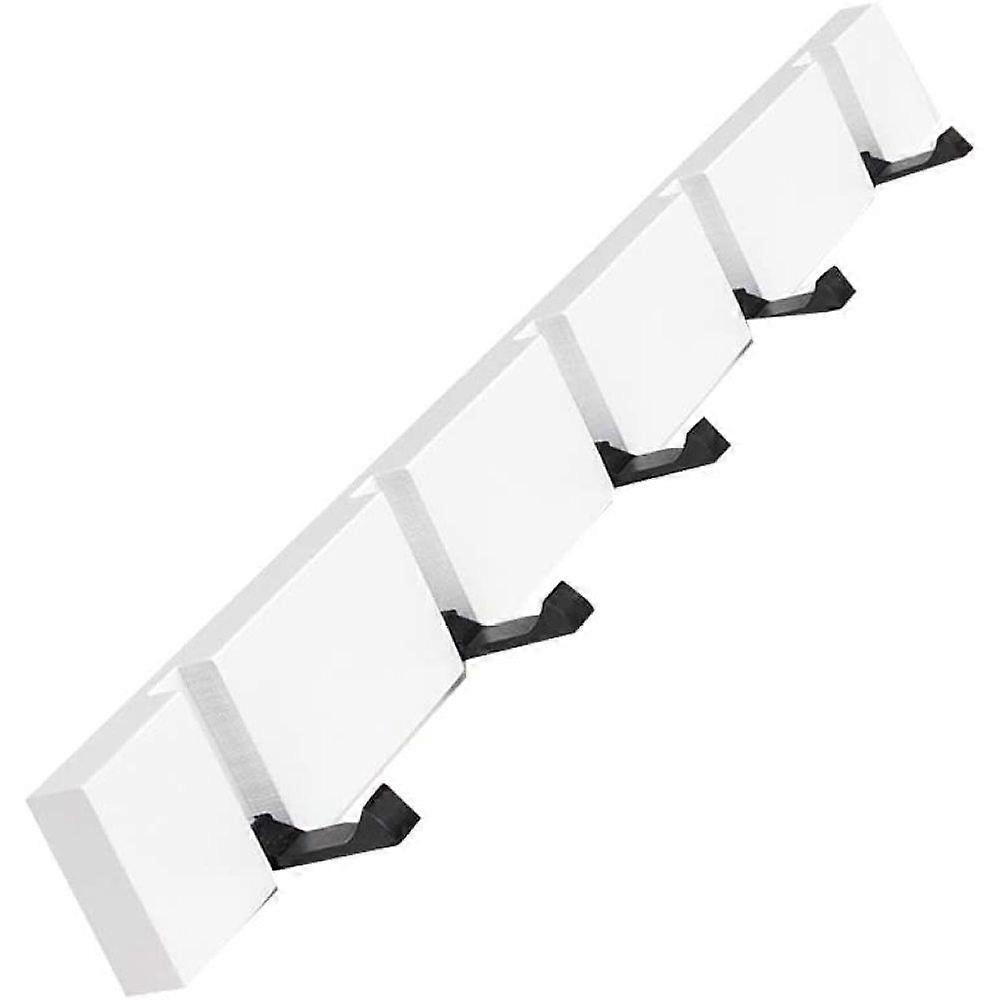 Wall Mounted Hook with 5 Hooks for Hats, Clothes and Towels