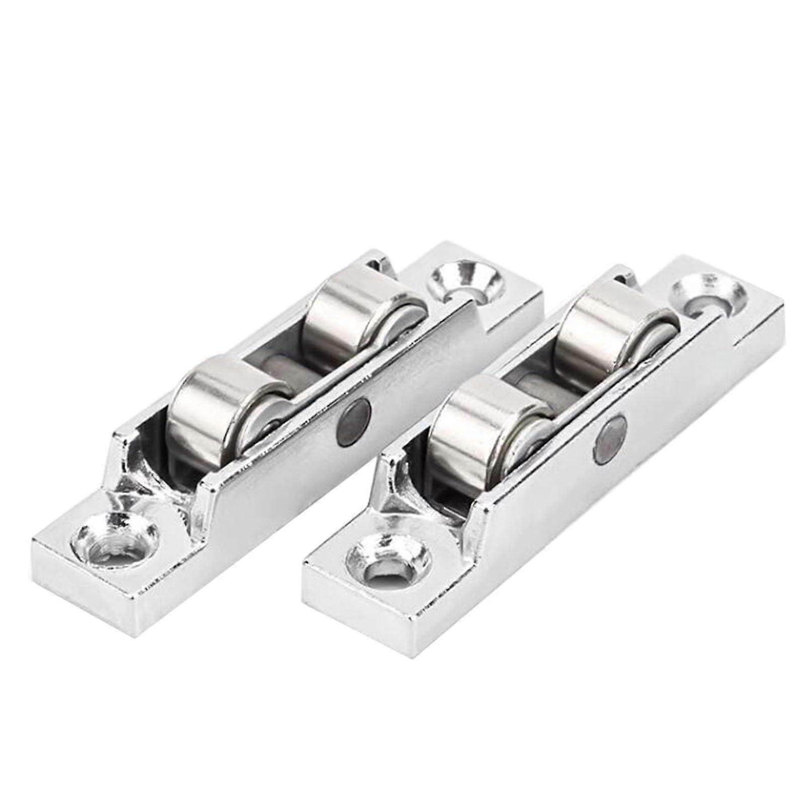 Stainless Steel Sliding Door Roller with Double Flat Wheel, Quiet Smooth, RustProtected Window Pulley