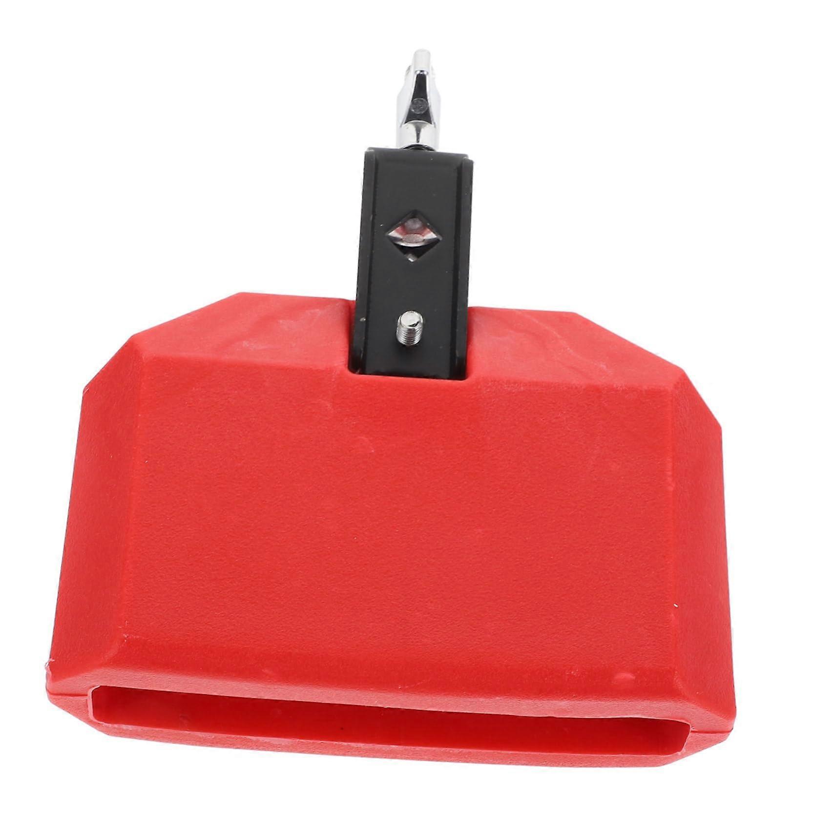 Drum Set Cowbell 6 Inch Red Percussion Accessory with Durable Build and Clear Consistent Tone